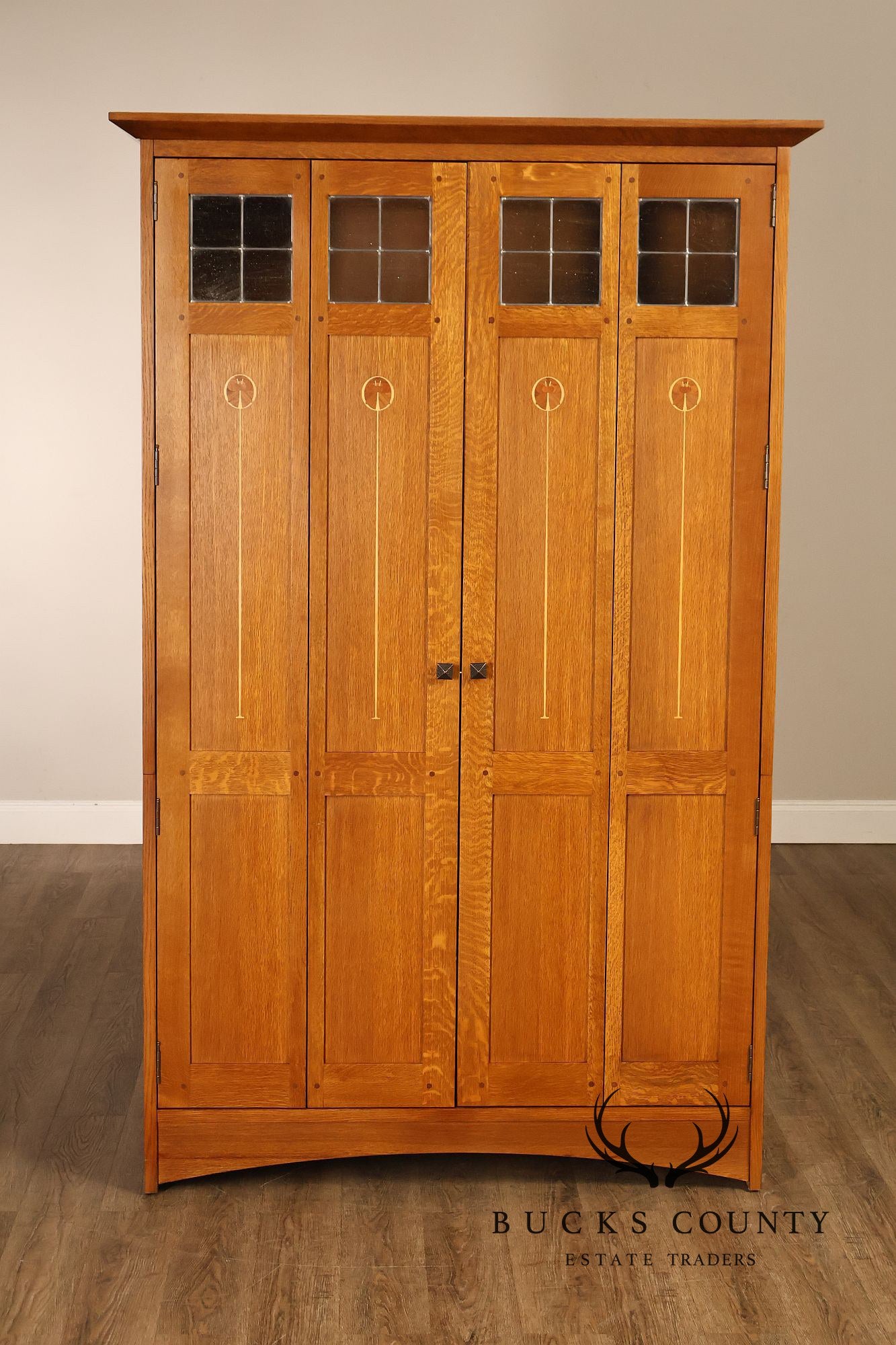 Stickley Harvey Ellis Oak Storage Or Entertainment Armoire