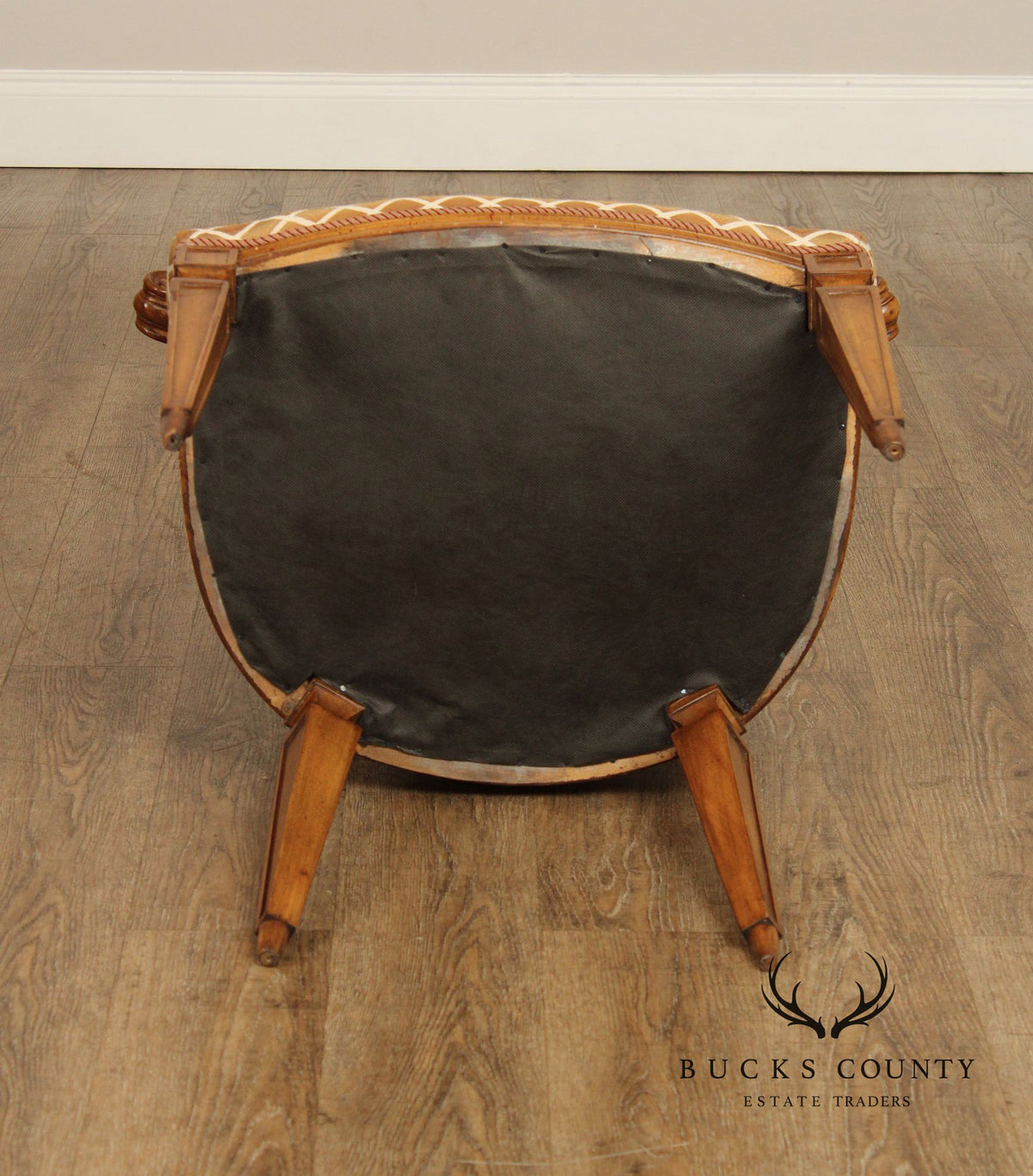 Karges Italian Provincial Vintage Set Of Four Walnut Cane Back Dining Chairs