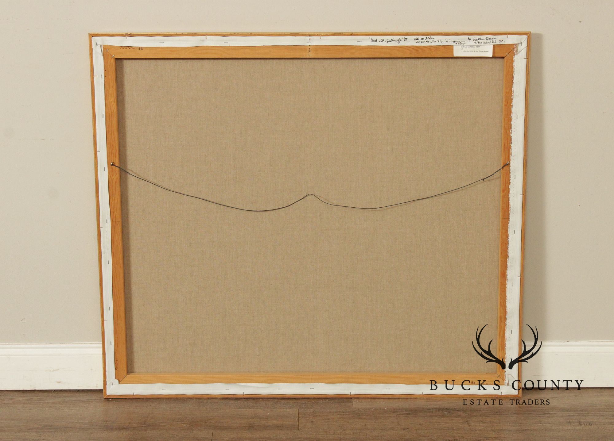 Walter Greer Oil Painting, 'Pond with Galinule'