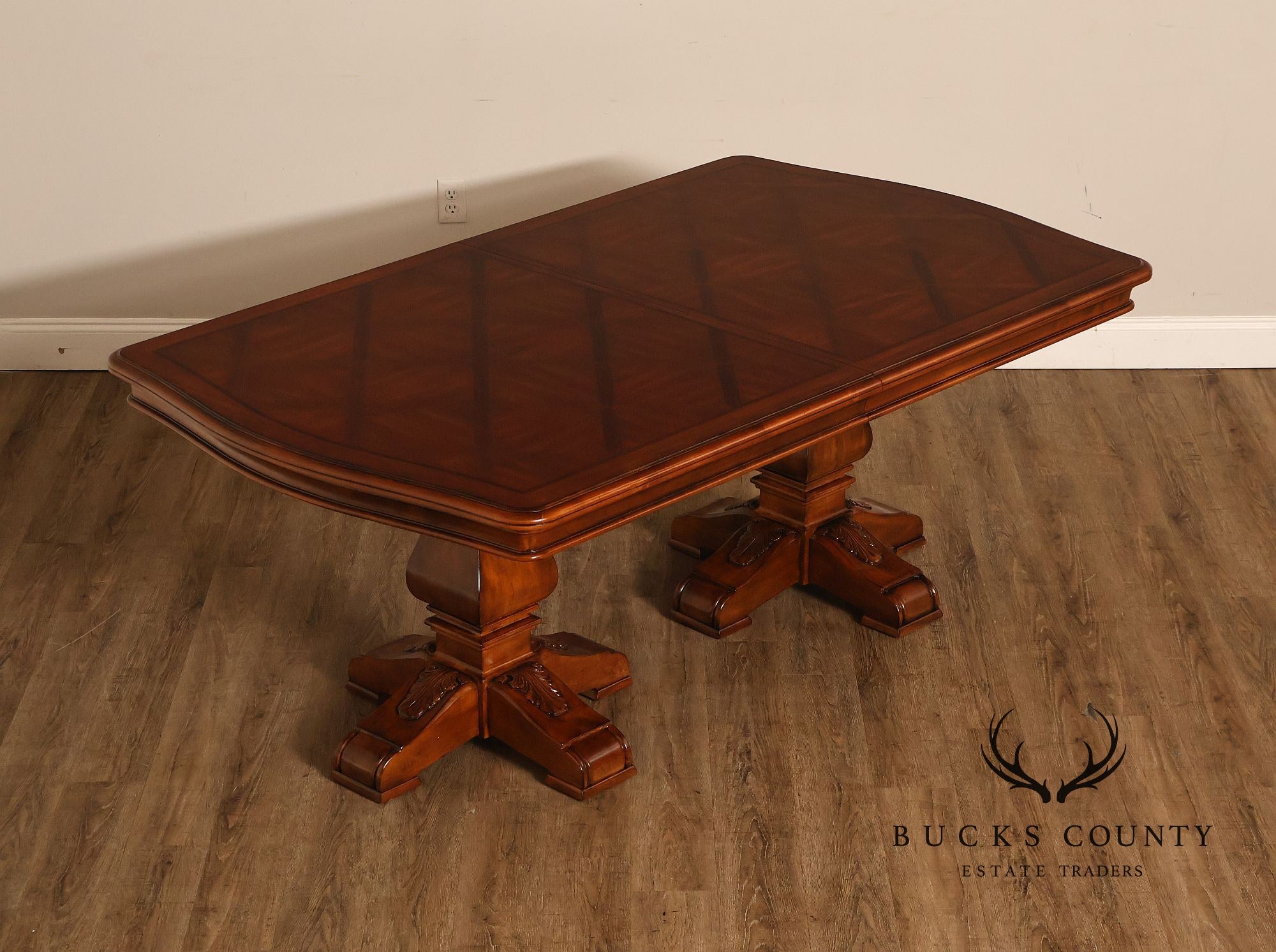 Ethan Allen 'Tuscany' Double Pedestal Dining Table