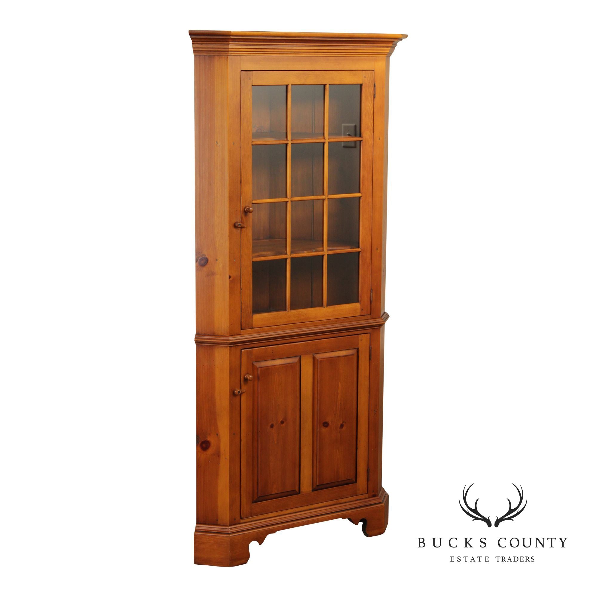 William Draper Country Pine Corner Cabinet