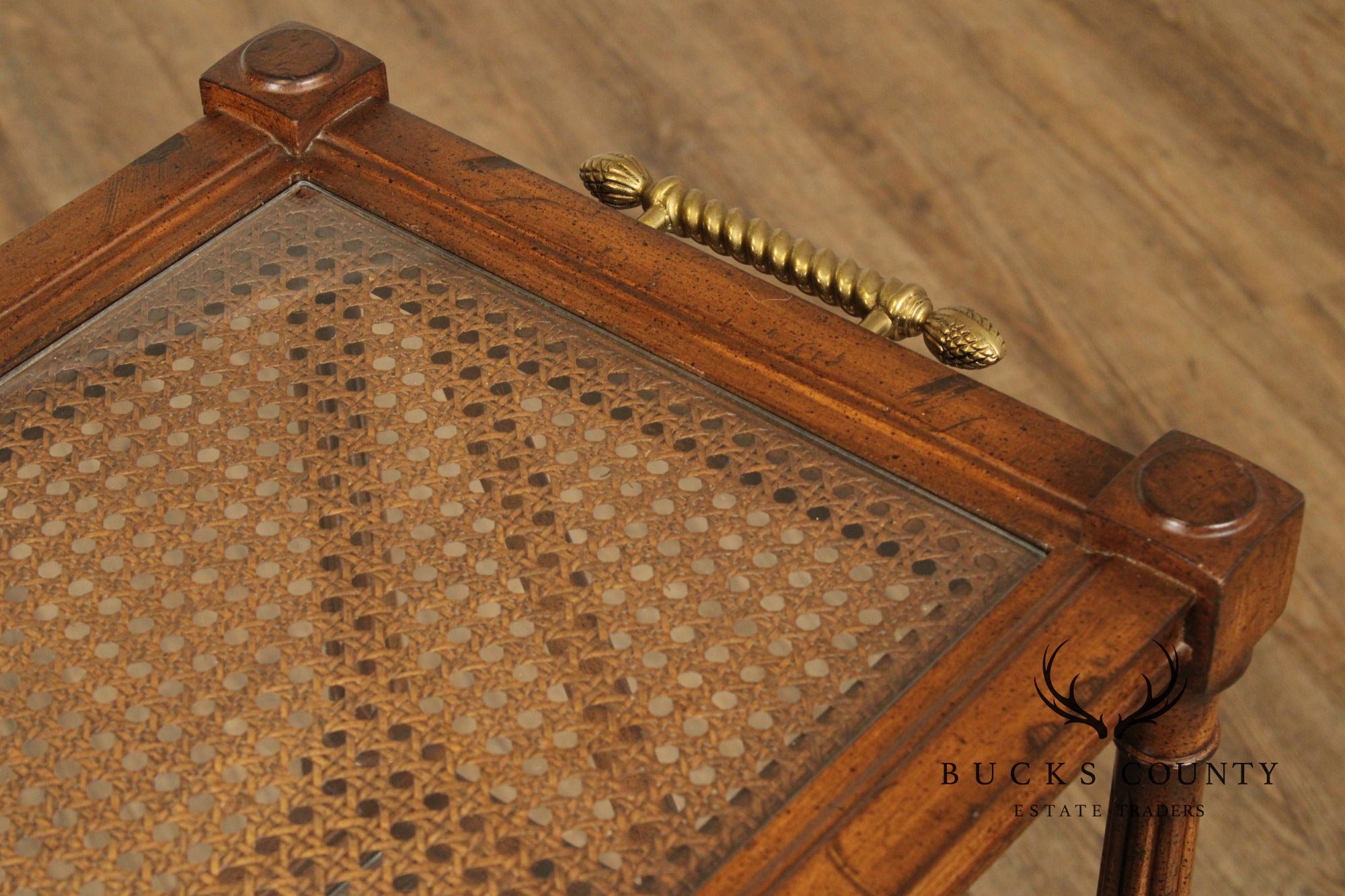 Regency Style Three-Tier Rolling Bar Cart