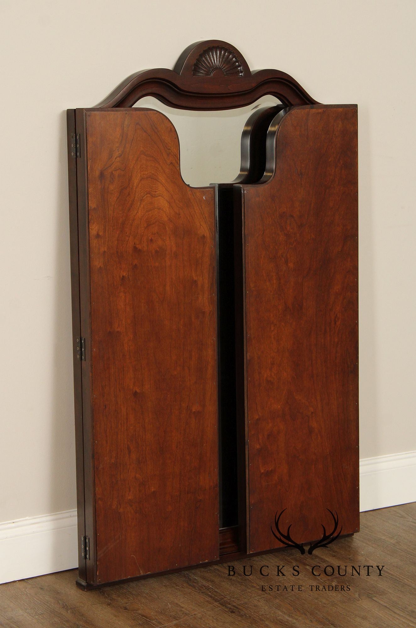 Harden Queen Anne Style Cherry Tri-Fold Dresser Mirror