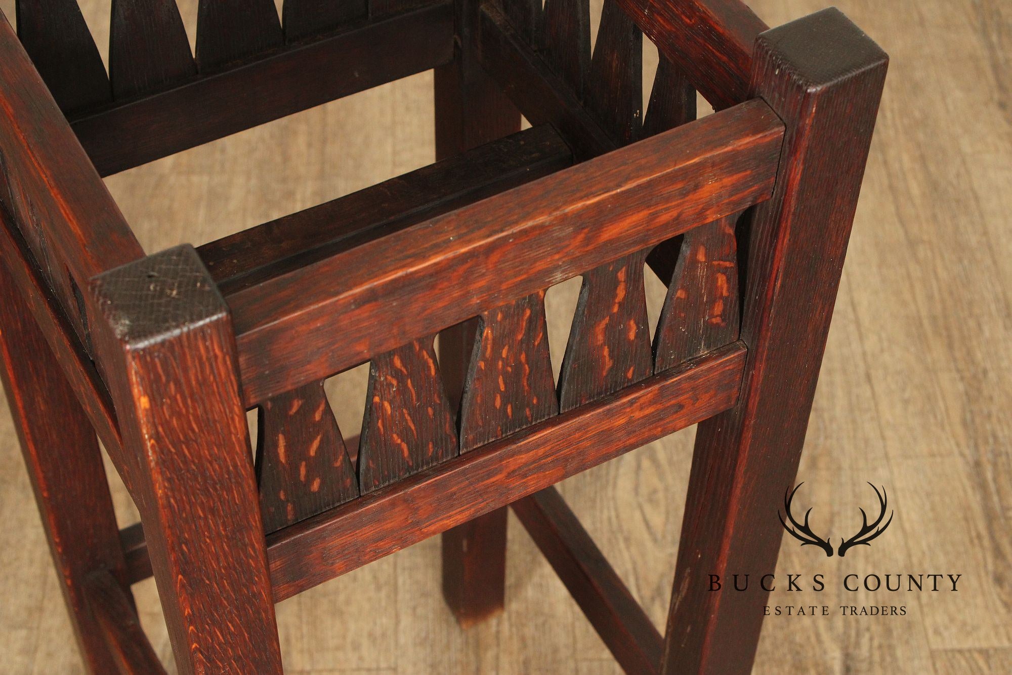 Arts and Crafts Oak Plant Stand