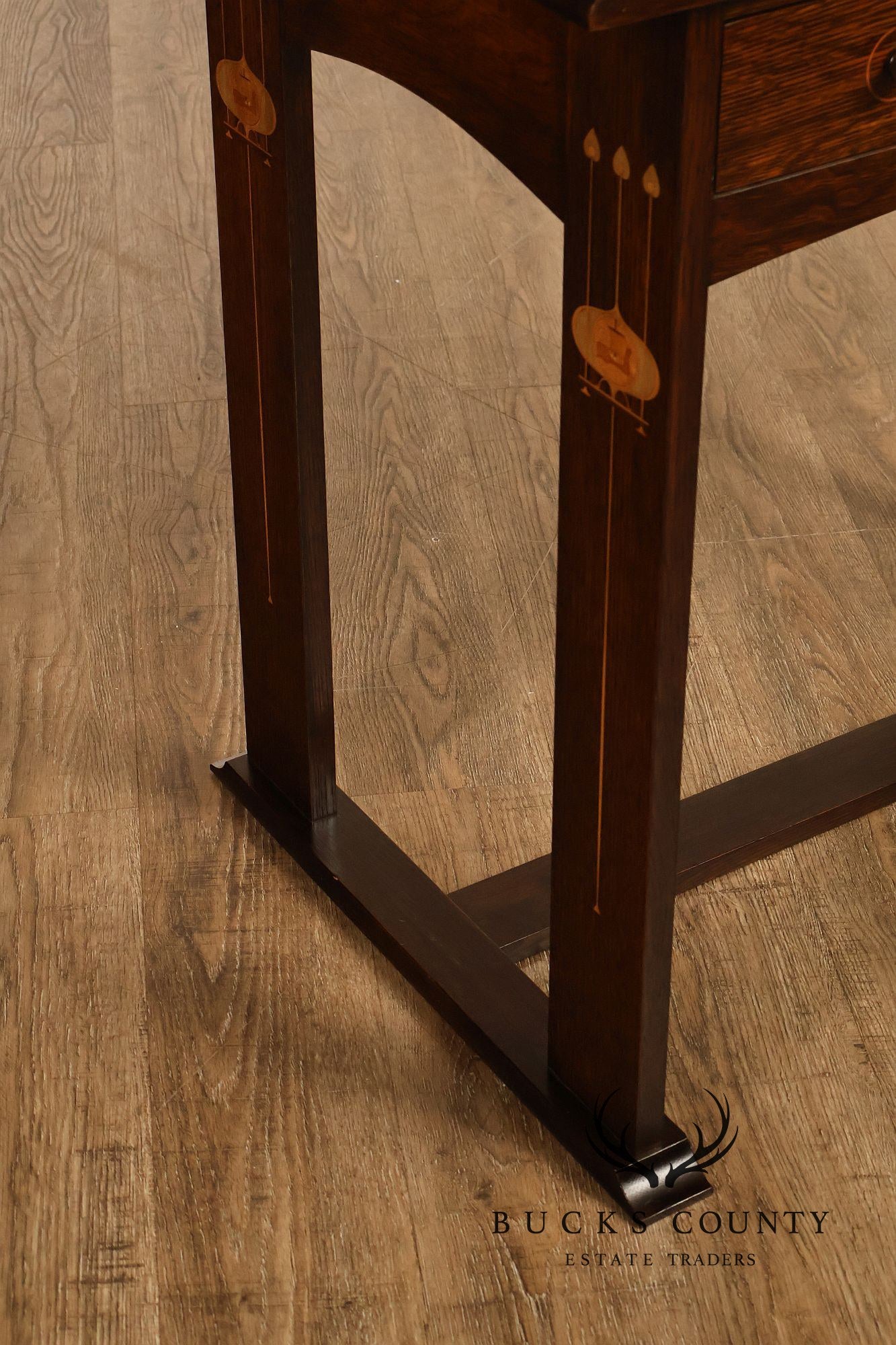 Stickley Commemorative Harvey Ellis Inlaid Oak Writing Desk
