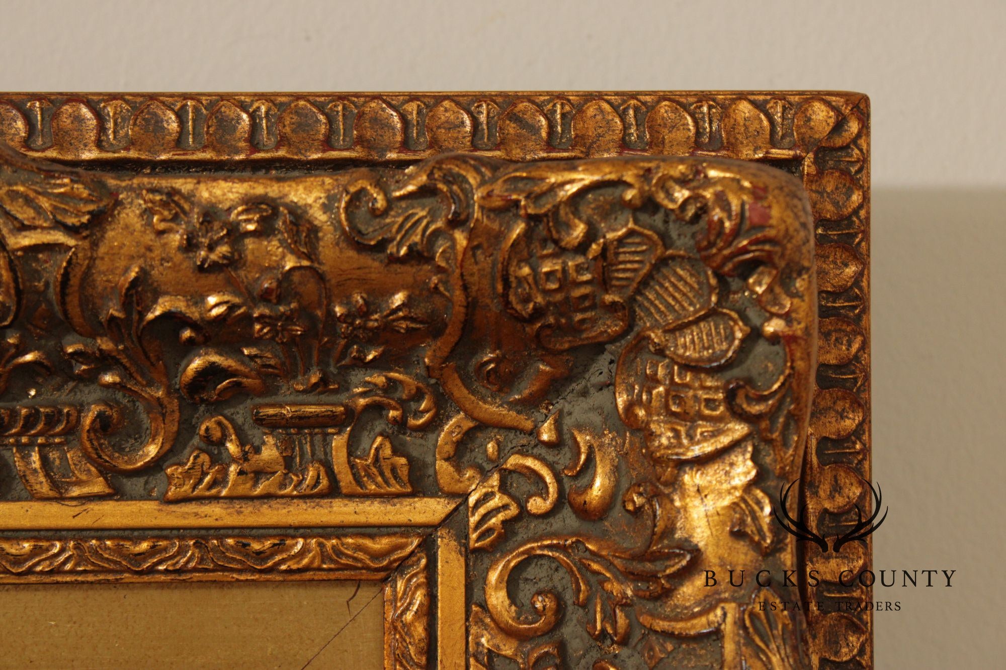 Giltwood Framed Still-Life Print, Signed