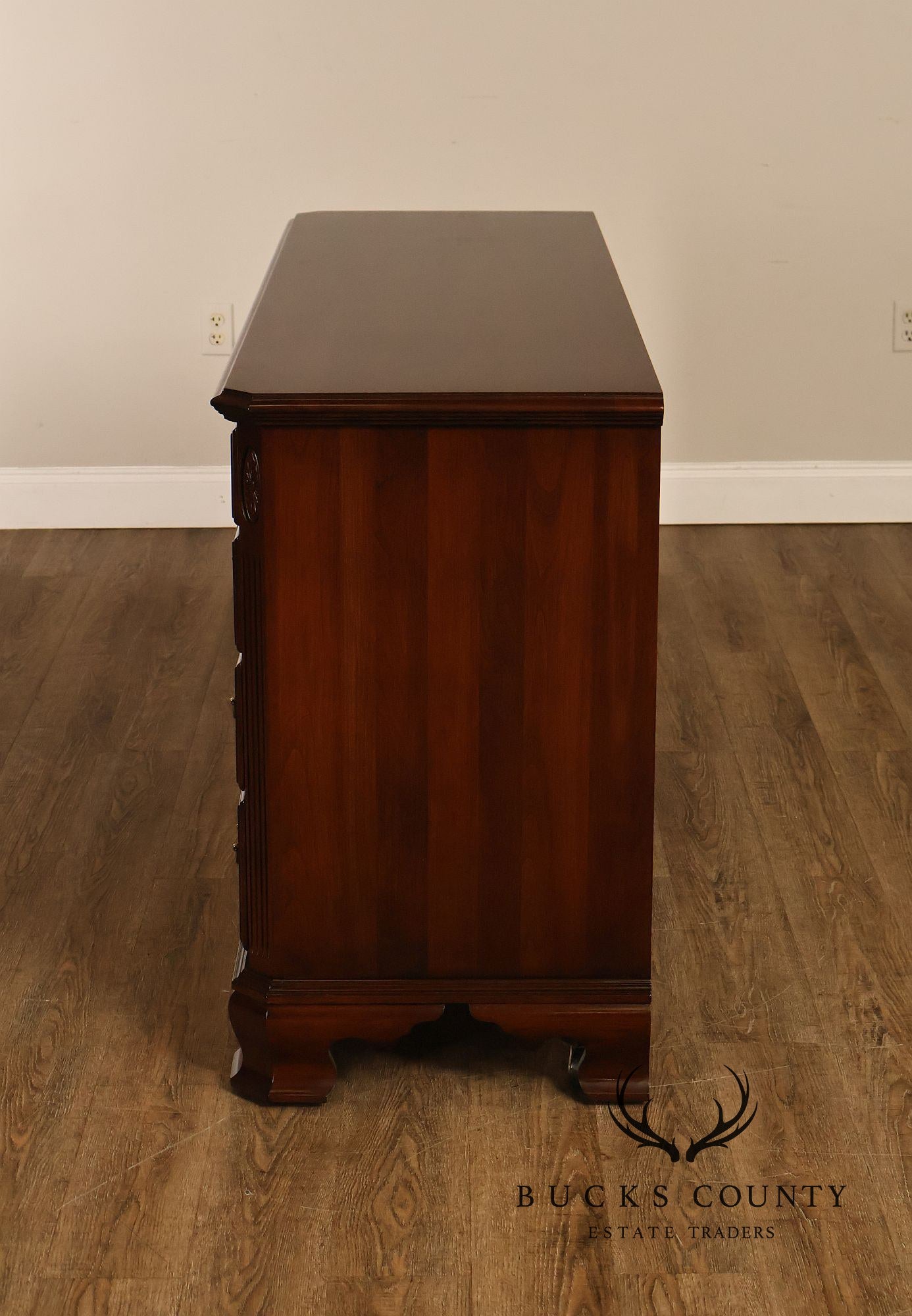 Ethan Allen 'Georgian Court' Cherry Long Dresser