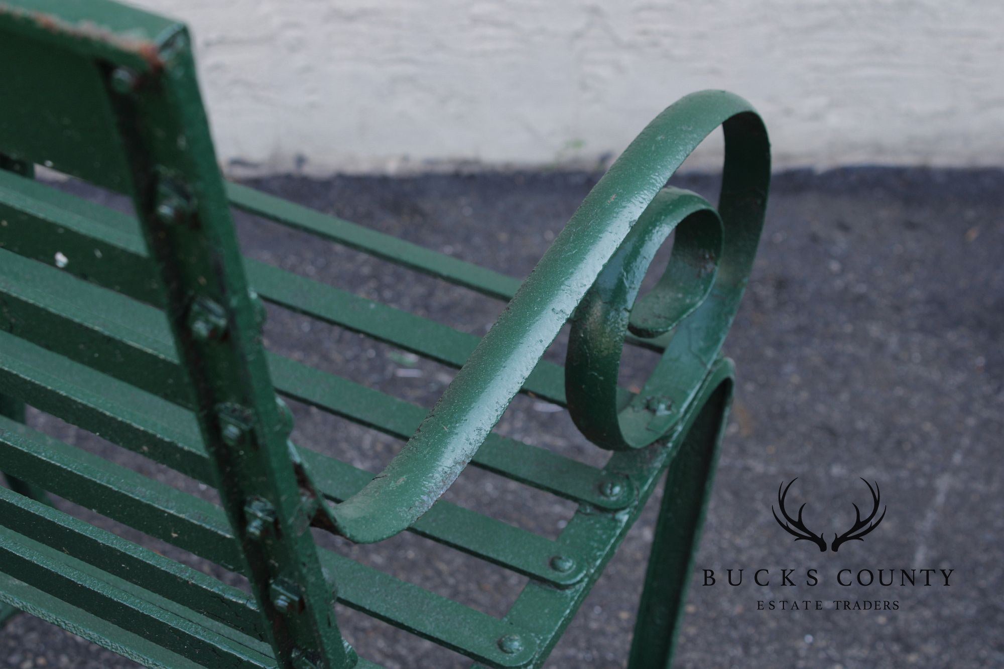 Antique Pair of Wrought Iron Outdoor Garden Armchairs