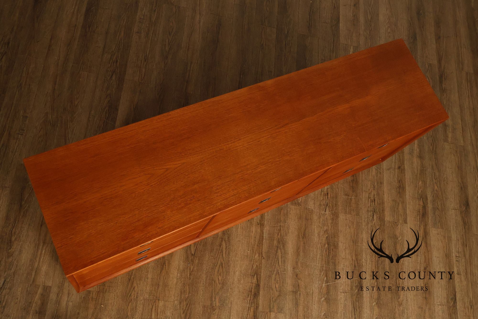 Danish Modern Teak Triple Dresser