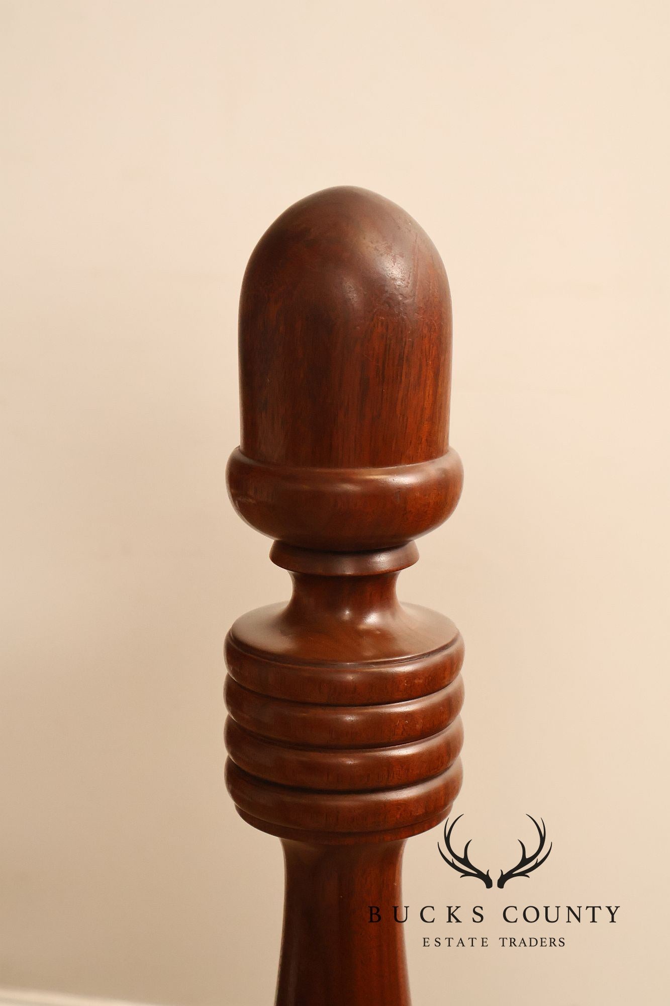 E.A. Clore & Sons Custom Walnut Queen Cannonball Bed