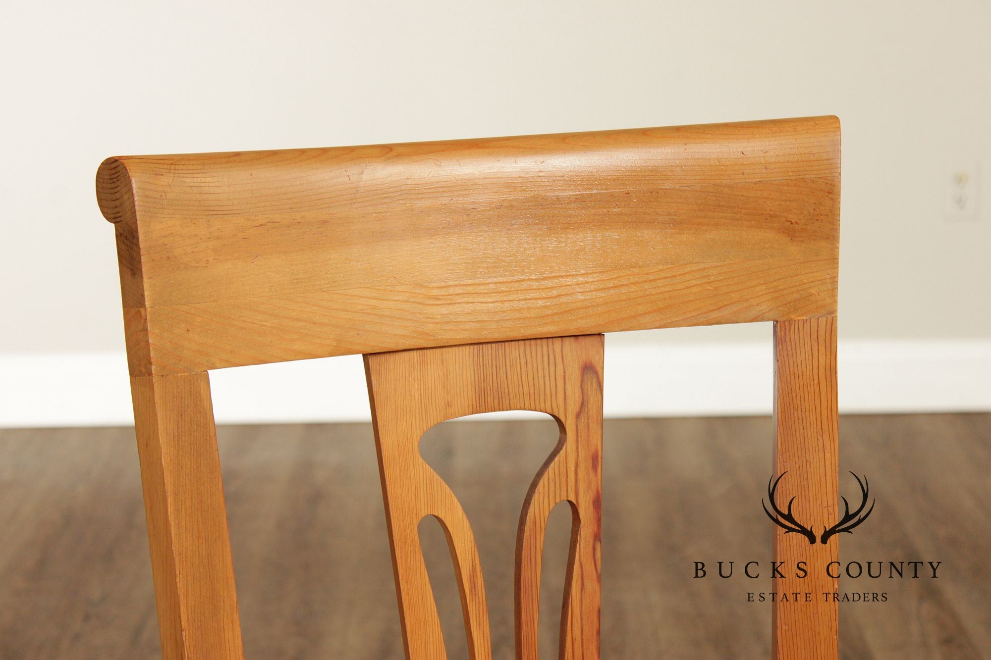 French Country Style Set Of 6 Rush Seat Dining Chairs