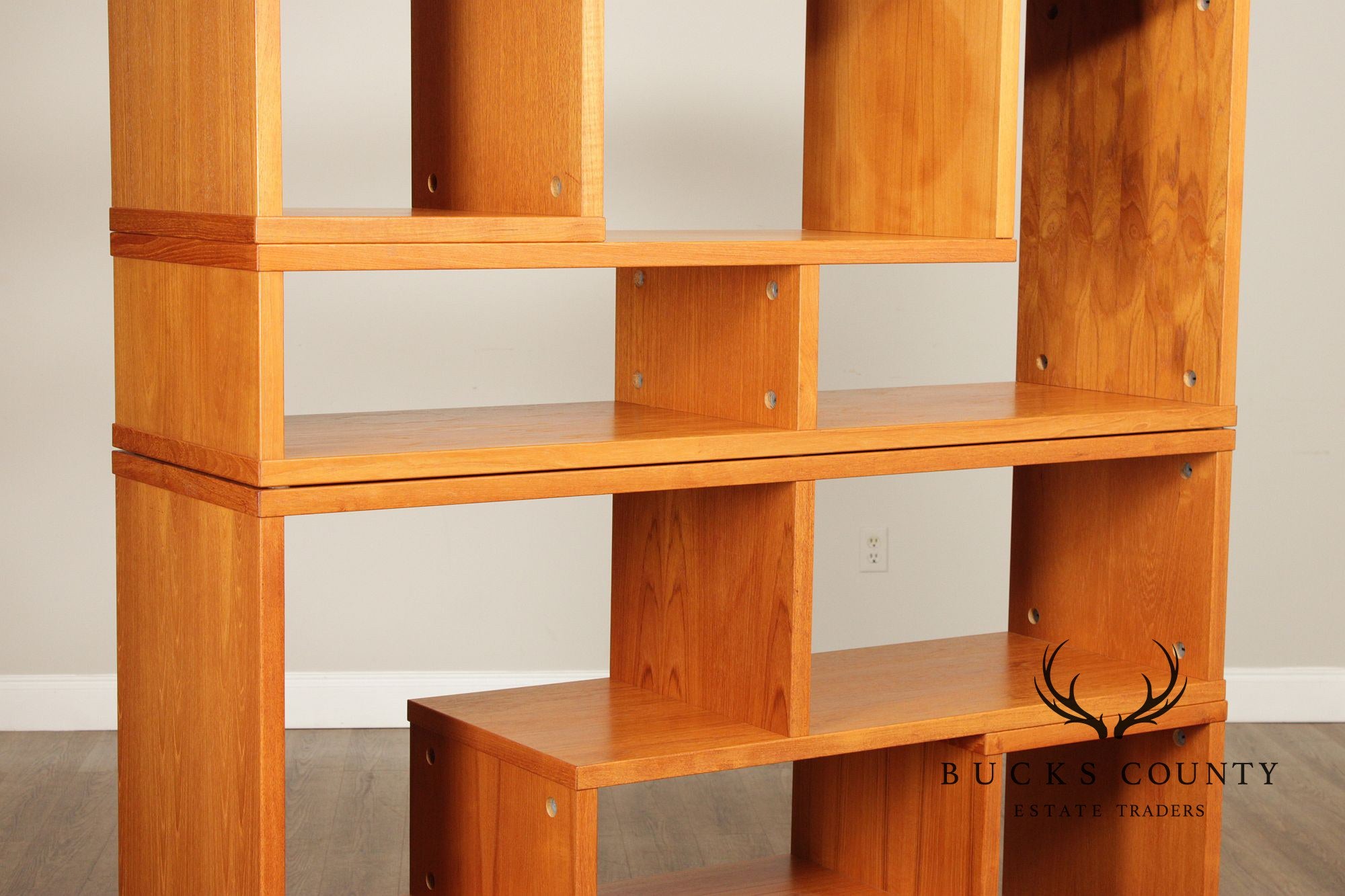 Danish Modern Teak Modular Bookcase