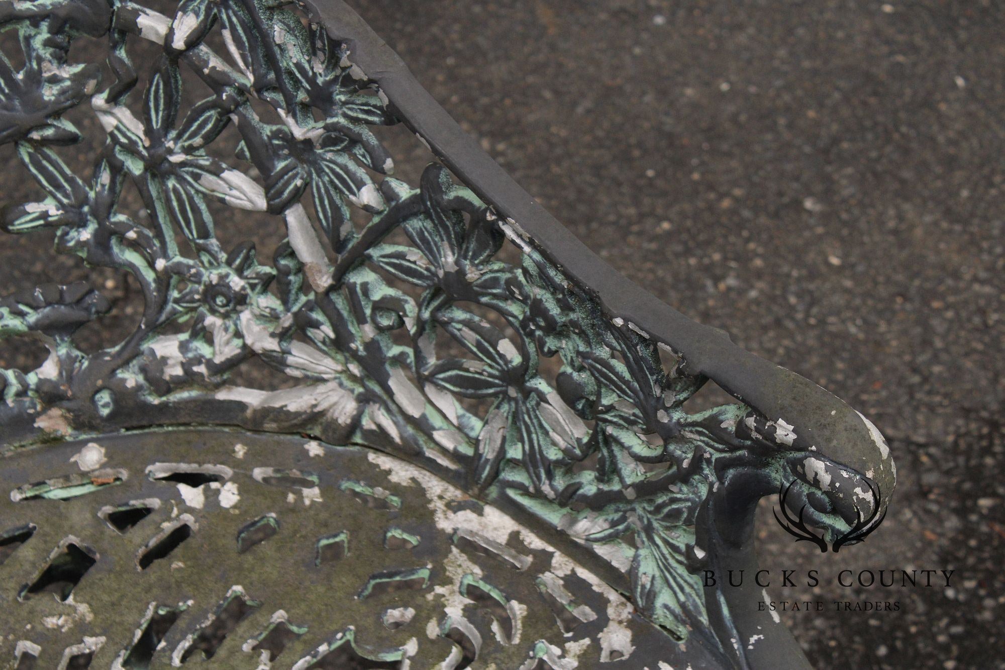 Coalbrookdale Style Vintage Cast Aluminum Garden Settee