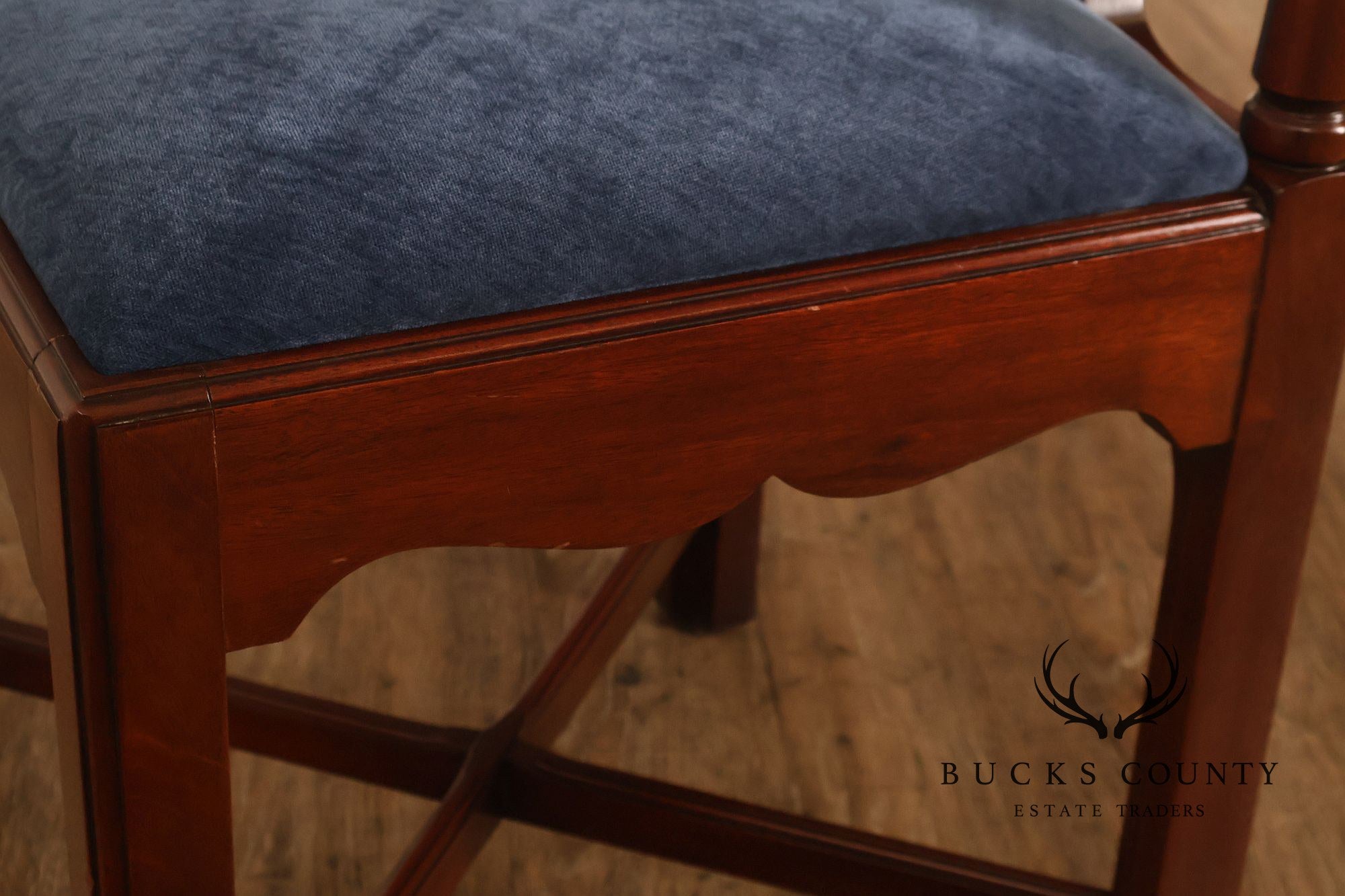 Chippendale Style Solid Mahogany Corner Chair