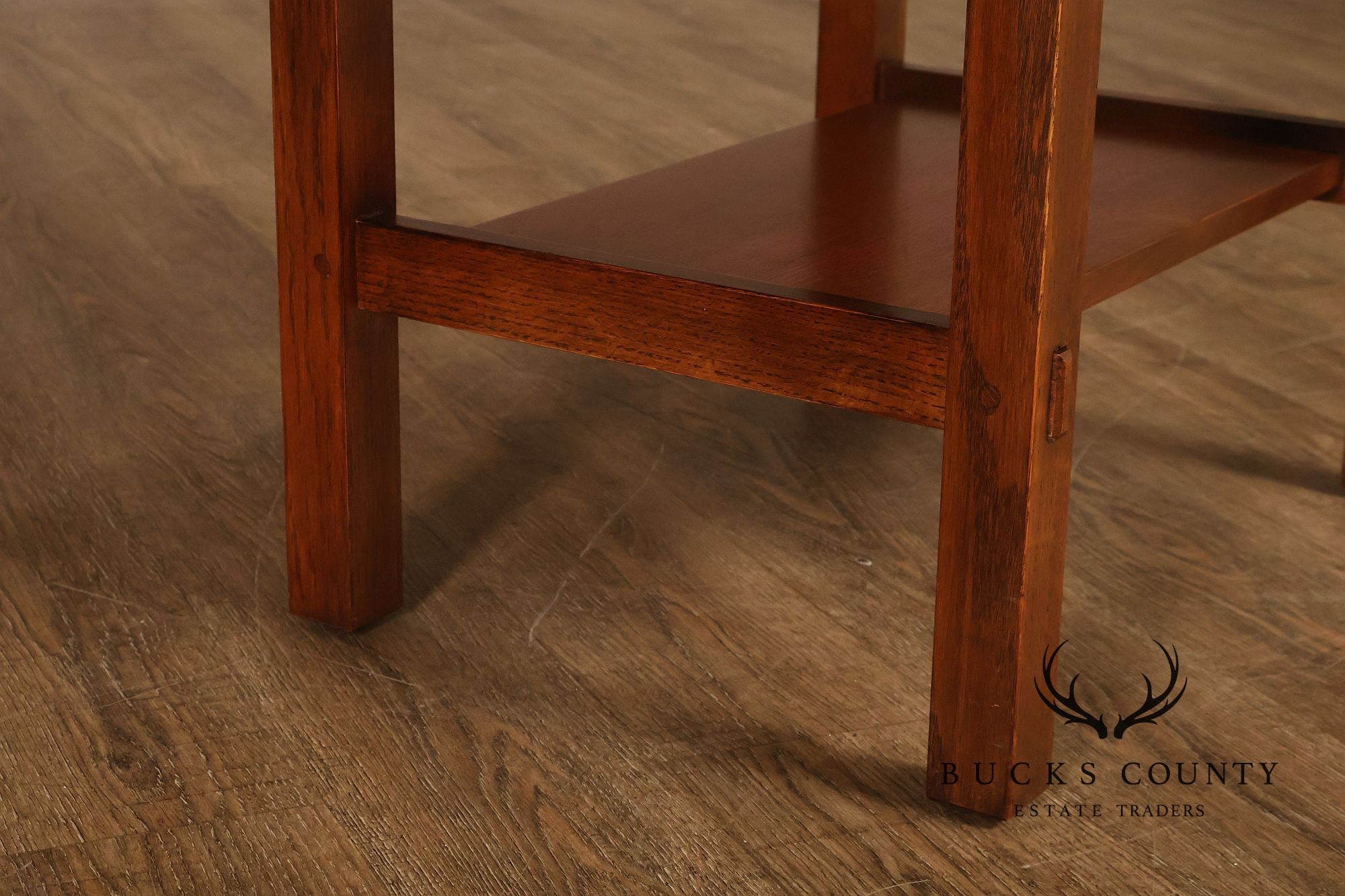 Stickley Mission Collection Pair of Oak One-Drawer Nightstands