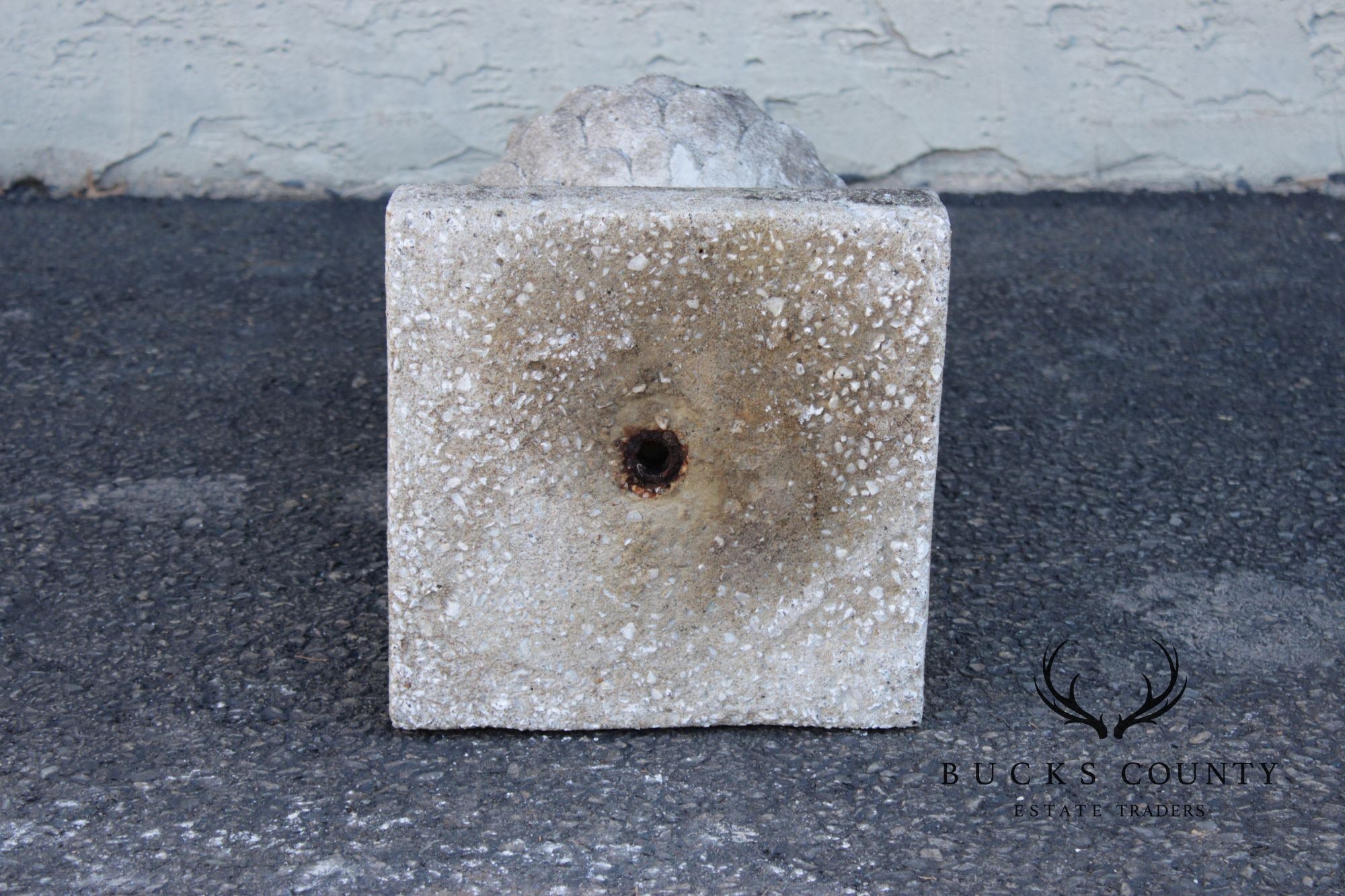 Vintage Cast Cement Artichoke Garden Ornament