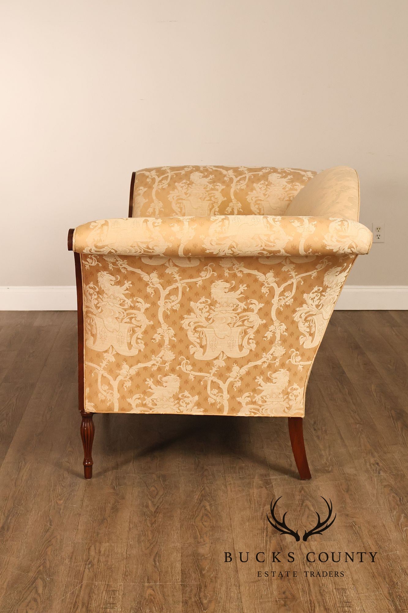 Southwood Sheraton Style Camelback Upholstered Sofa