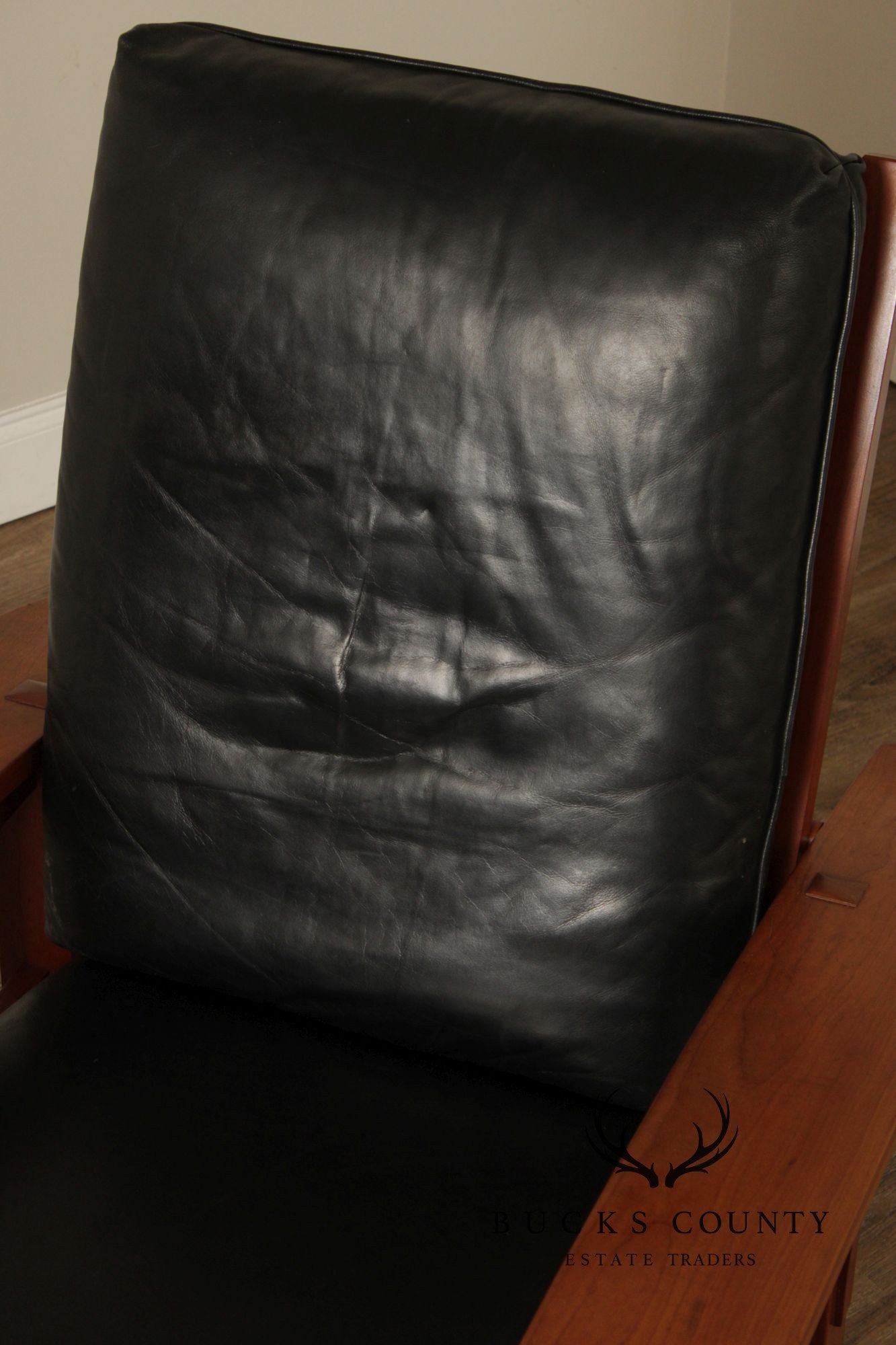 Stickley Mission Collection Bow Arm Morris Chair and Ottoman
