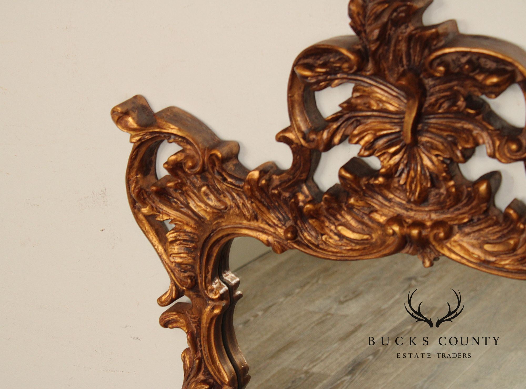 John Richard Rococo Style Gilt Carved Frame Wall Mirror
