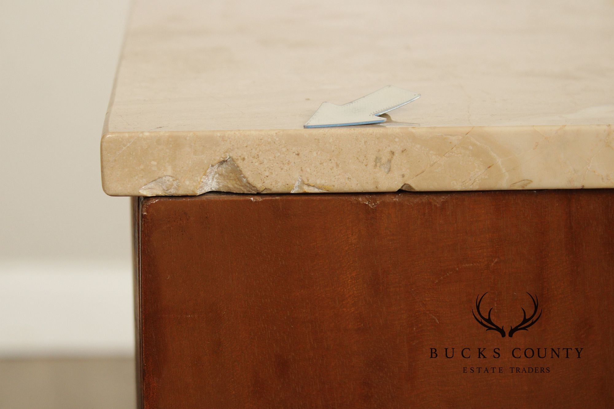 Antique French Marble Top Neoclassical Style Pedestal