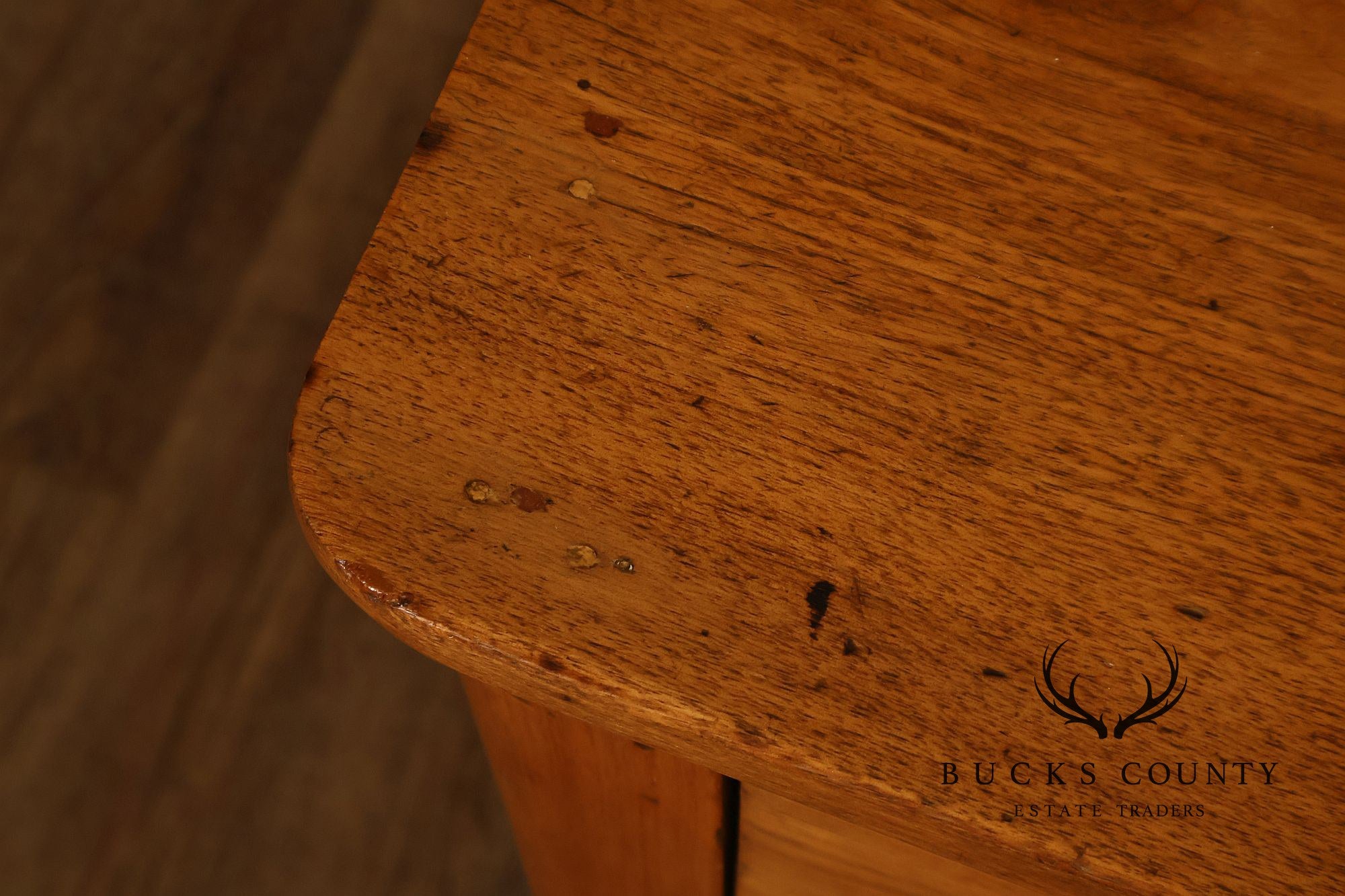 Antique Primitive Country Pine Three-Drawer Chest