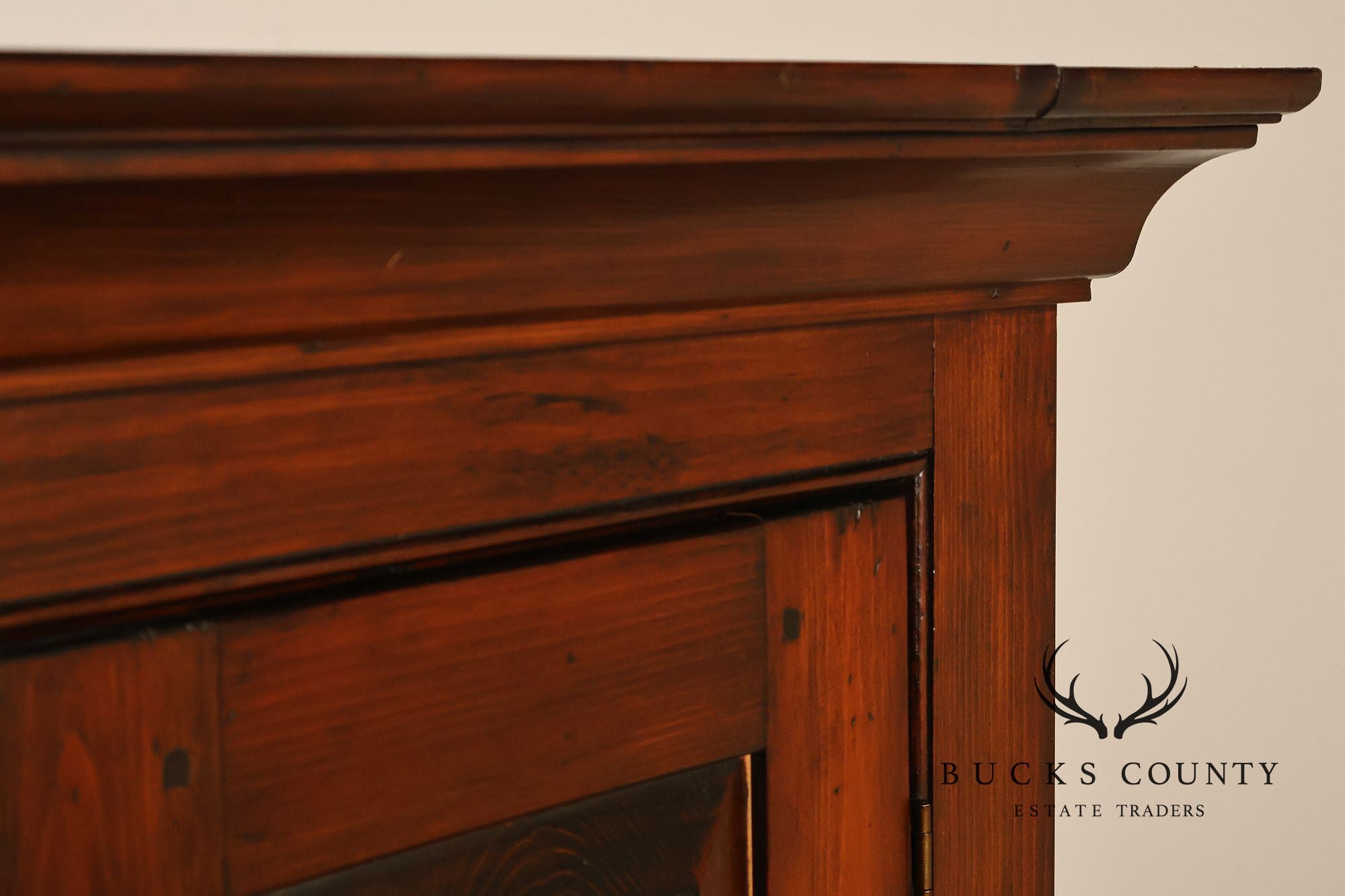 Stephen Von Hohen Farmhouse Pine Corner Cupboard