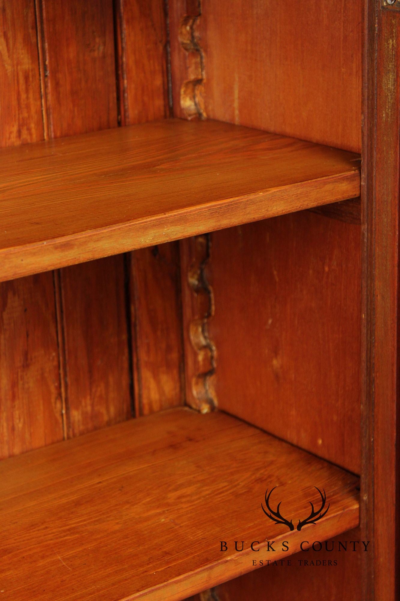 Antique Country Pine Two Door Pantry Cupboard