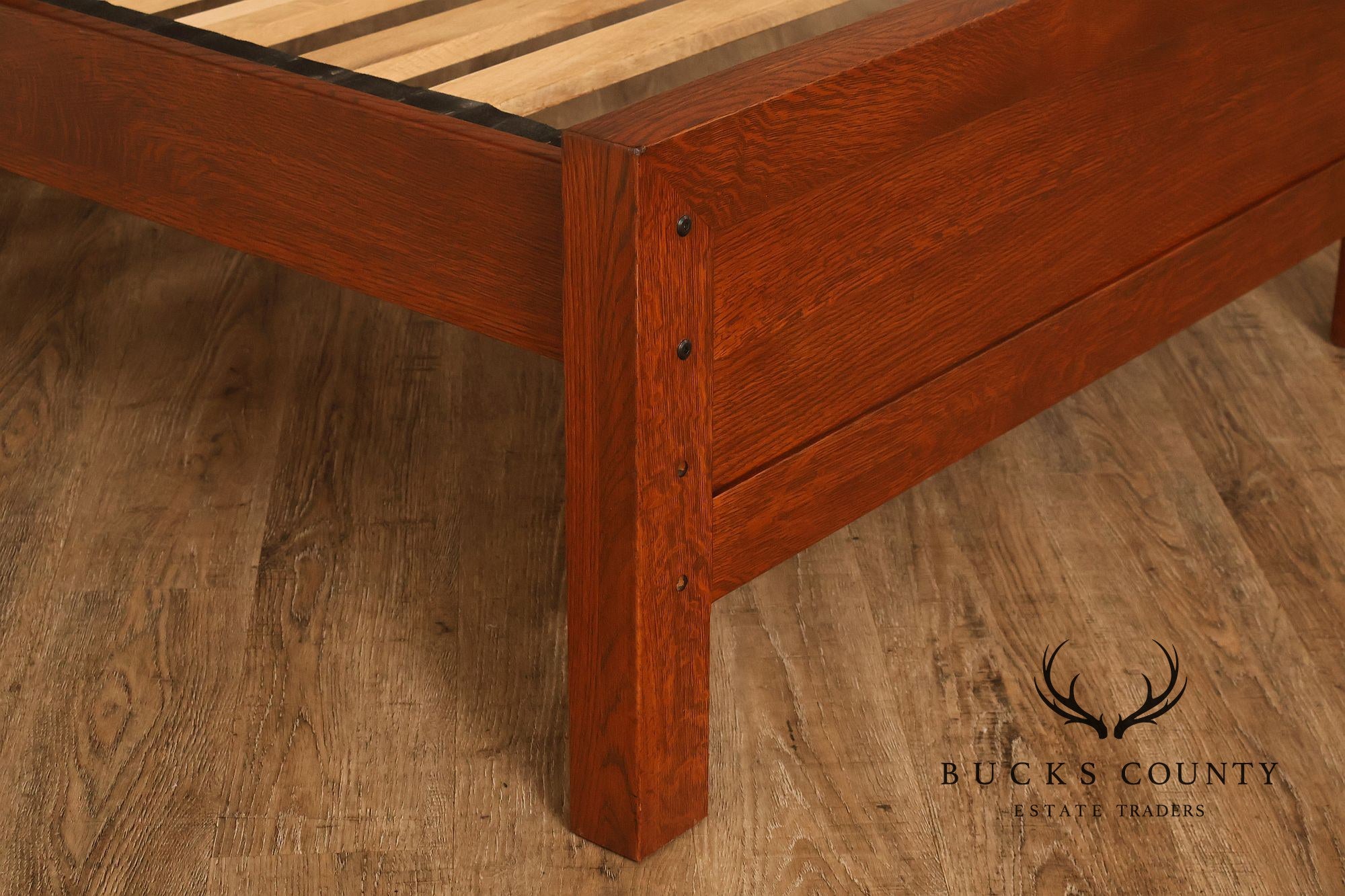 Stickley Antiquities Collection Mission Oak Twin Bed