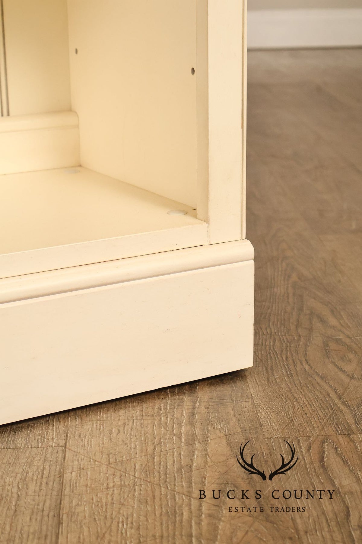 Ethan Allen Pair of Painted Open Bookcases