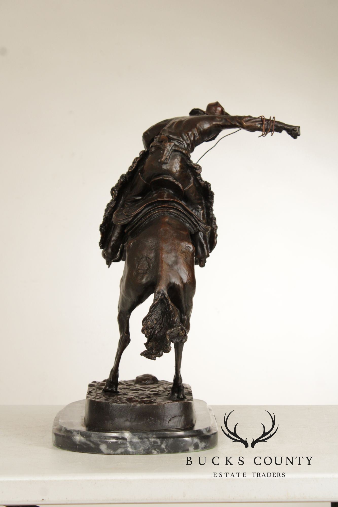 Frederic Remington Bronze Statue, 'Wooly Chaps'