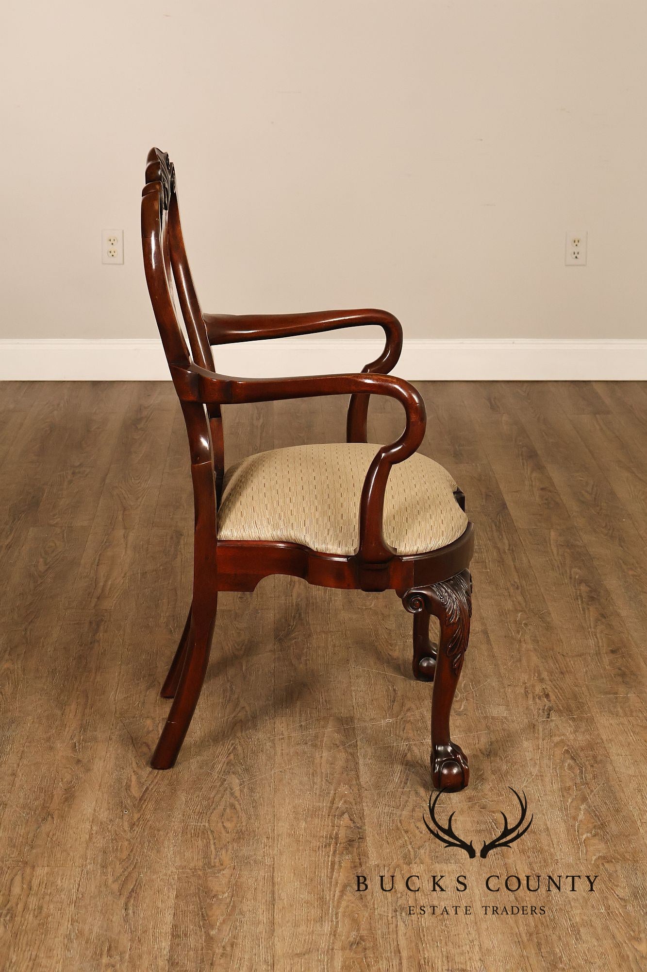 Kindel Winterthur Collection Pair of Mahogany Armchairs