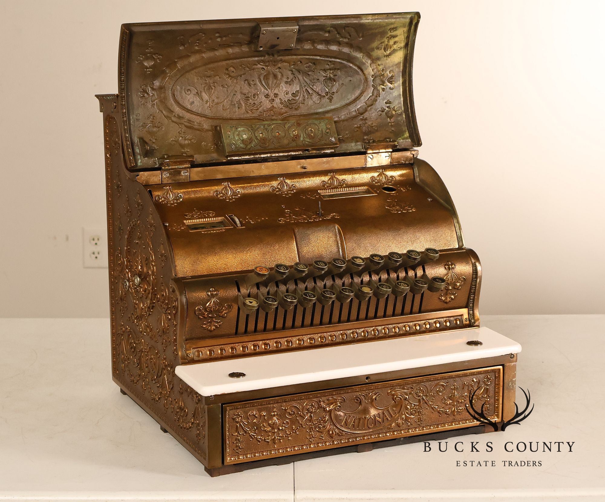 National Cash Register Model 333 Brass Cash Register