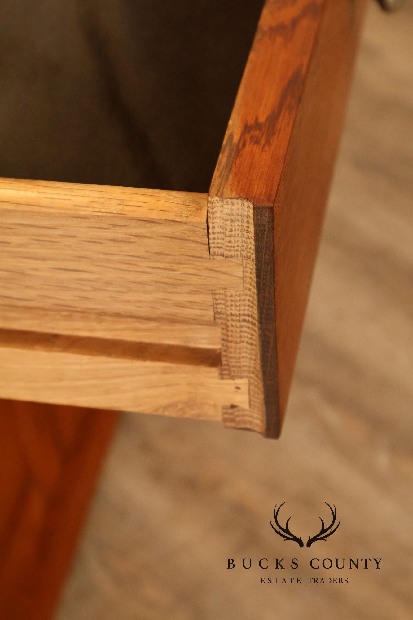 Stickley Mission Collection Oak Harvey Ellis Inlaid Server