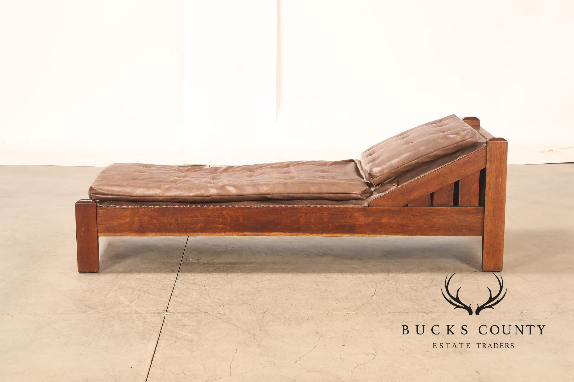 J.M. Young No. 295 Mission Style Oak Daybed