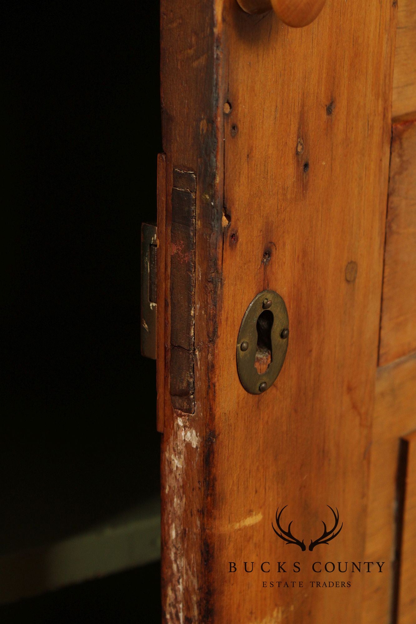 Antique American Primitive Pine Pantry Cupboard