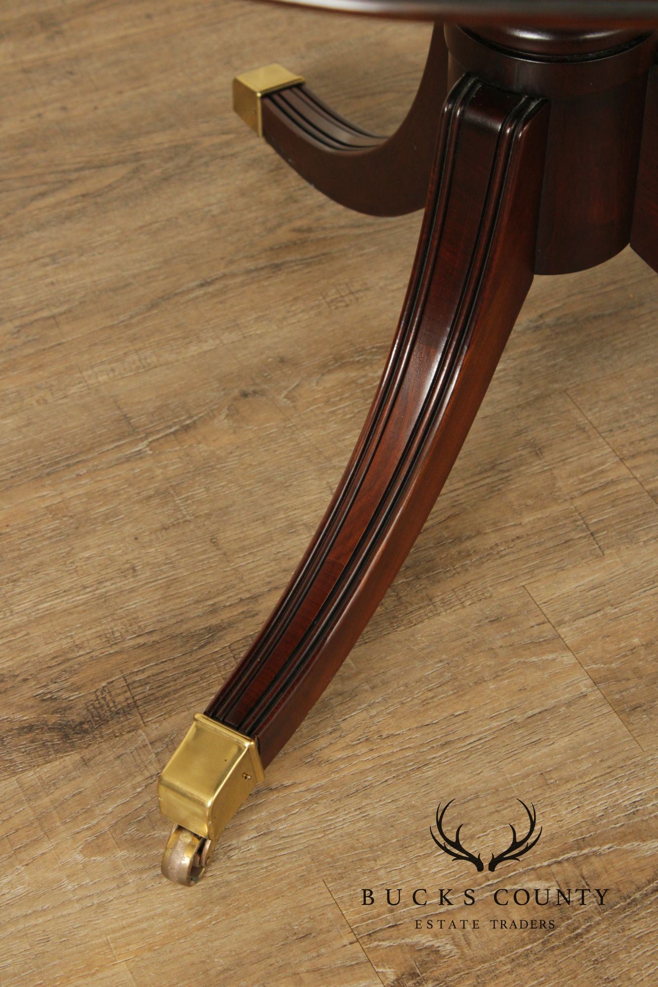 Statton Old Towne Cherry Double Pedestal Expandable Dining Table