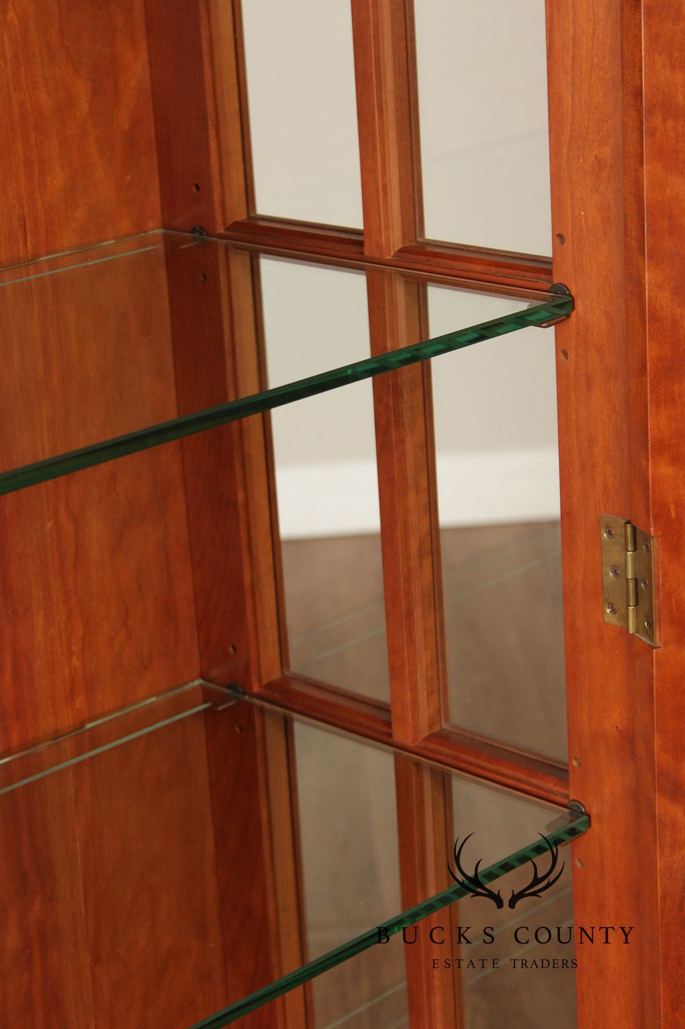 Stickley Mission Collection Cherry Lighted Display Cabinet