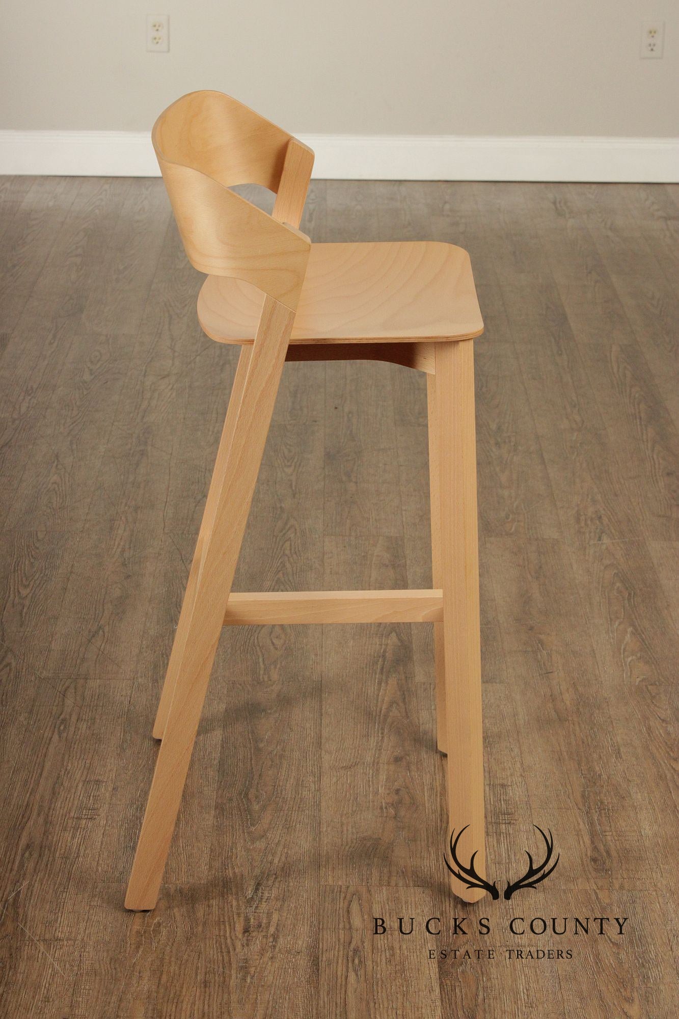 QUALITY BENTWOOD SET OF SIX MERANO BARSTOOLS BY TON