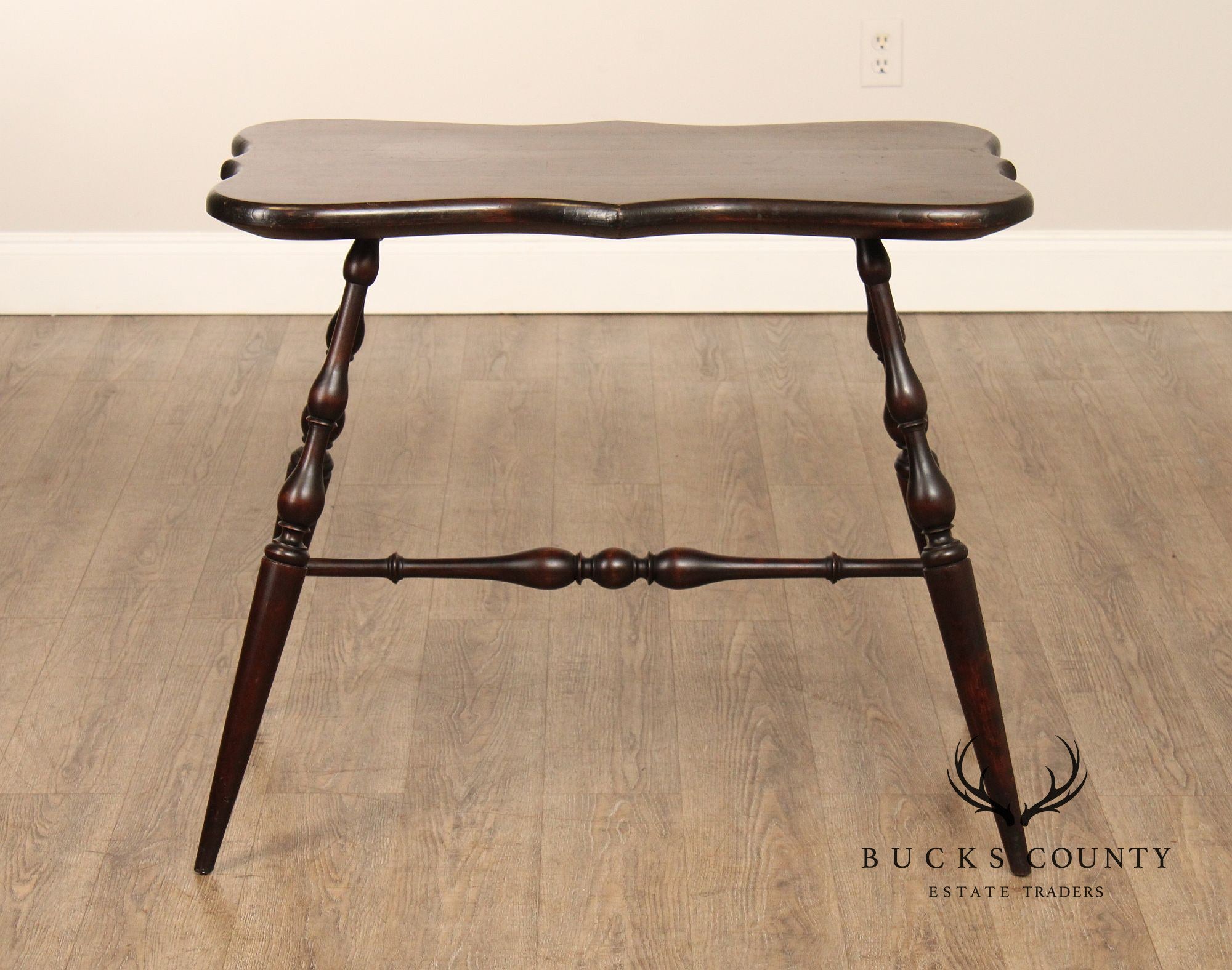 Wallace Nutting Colonial Revival Windsor Side Table