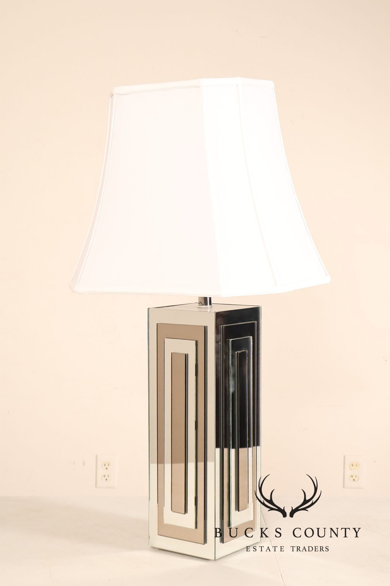 Ello Hollywood Regency Mirrored Table Lamp