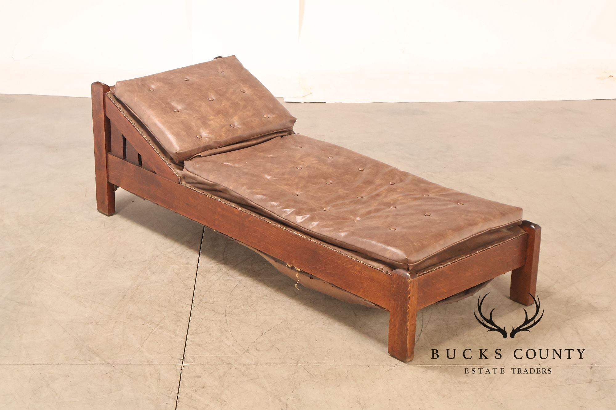 J.M. Young No. 295 Mission Style Oak Daybed
