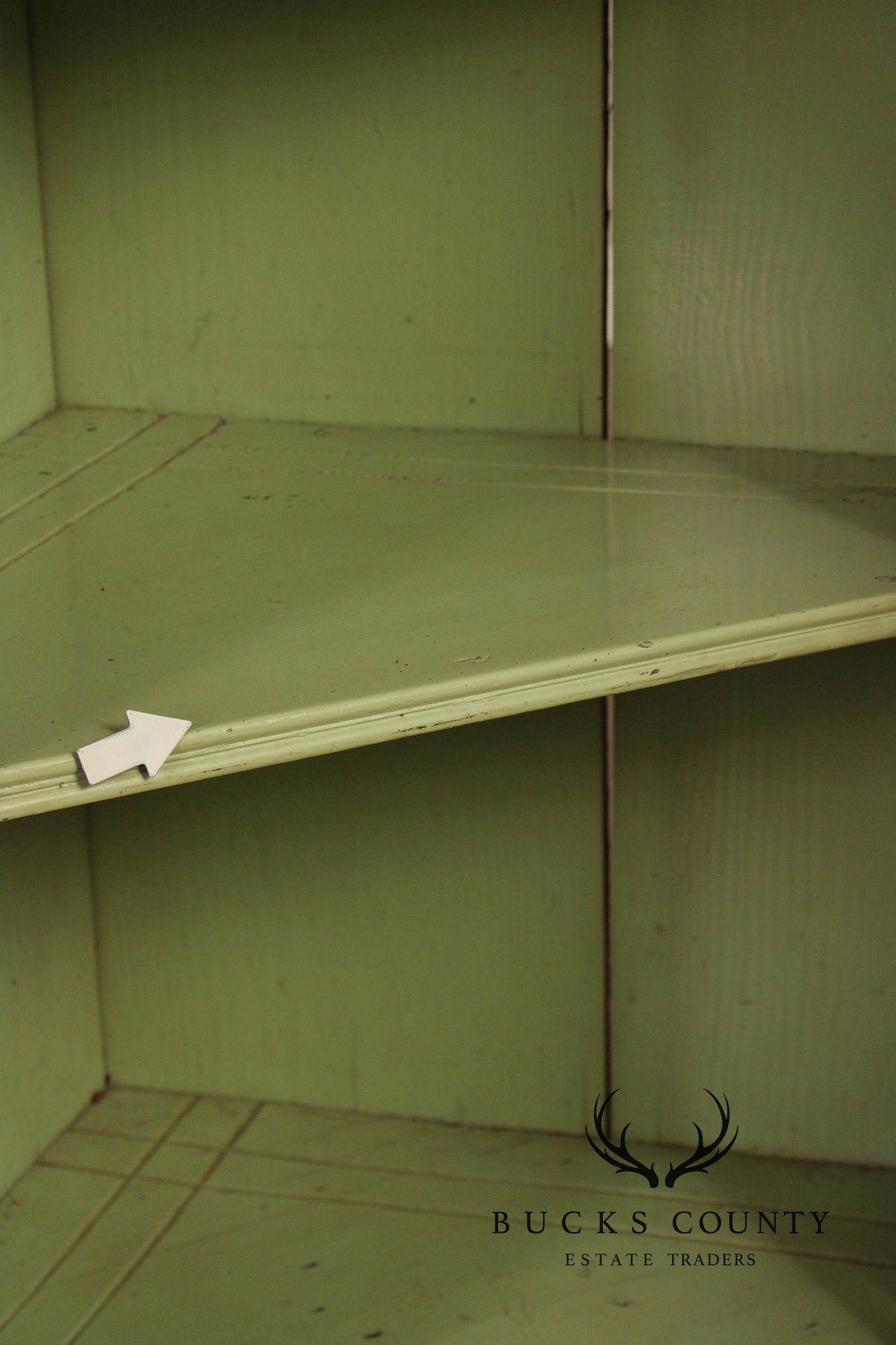 Antique Pine Corner Pantry Cupboard