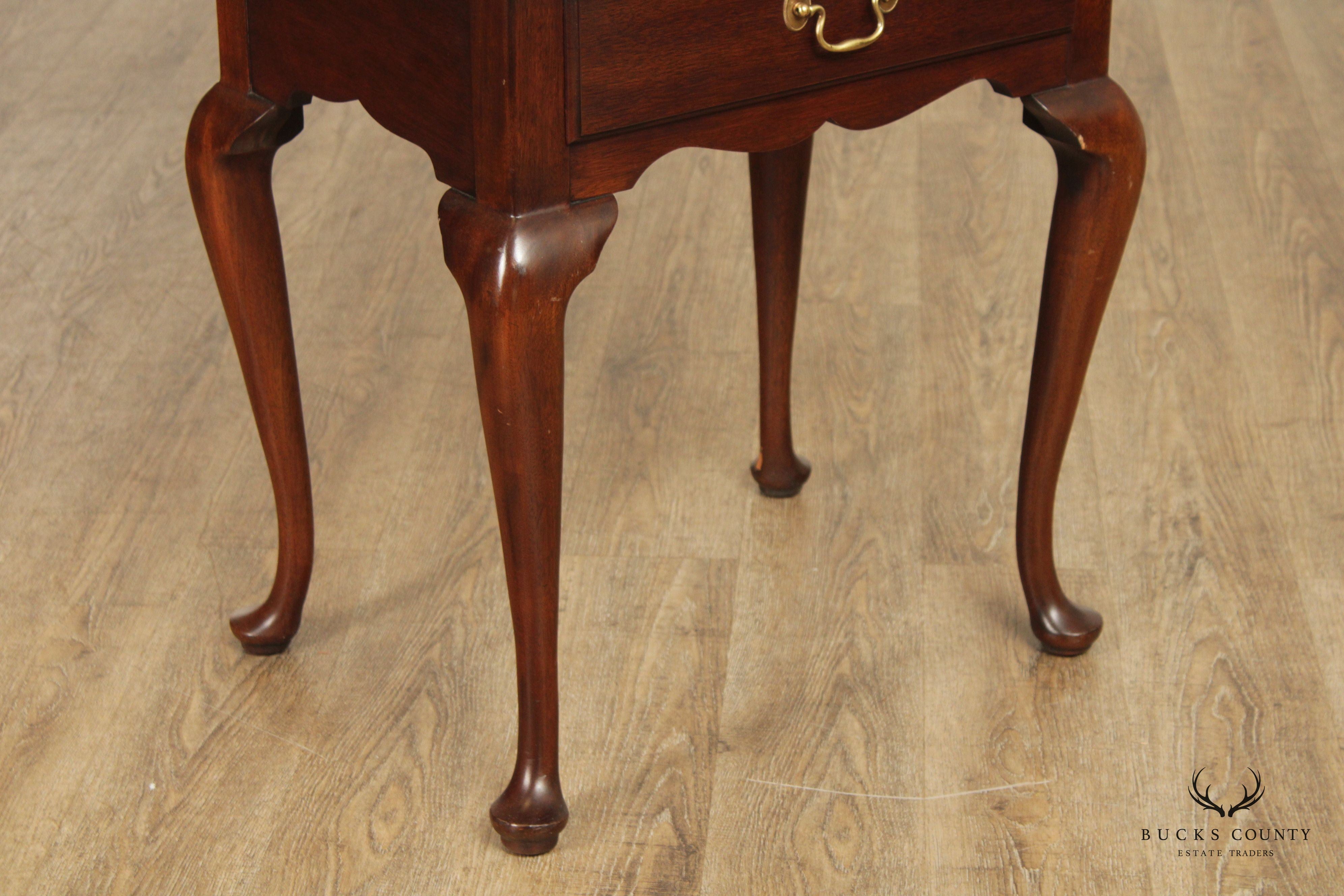 Henkel Harris Queen Anne Style Mahogany Silver Chest