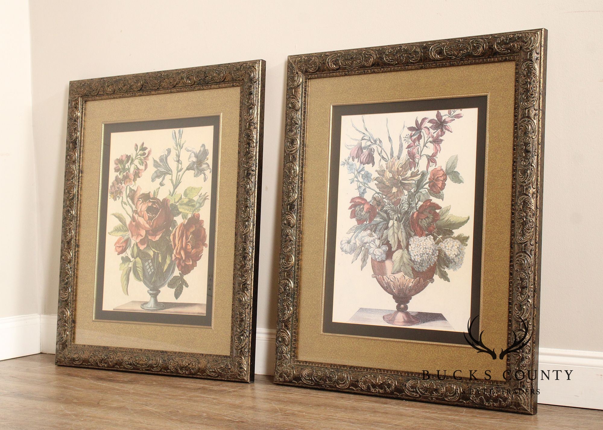 Windsor Art Pair of Decorative Framed Floral Prints