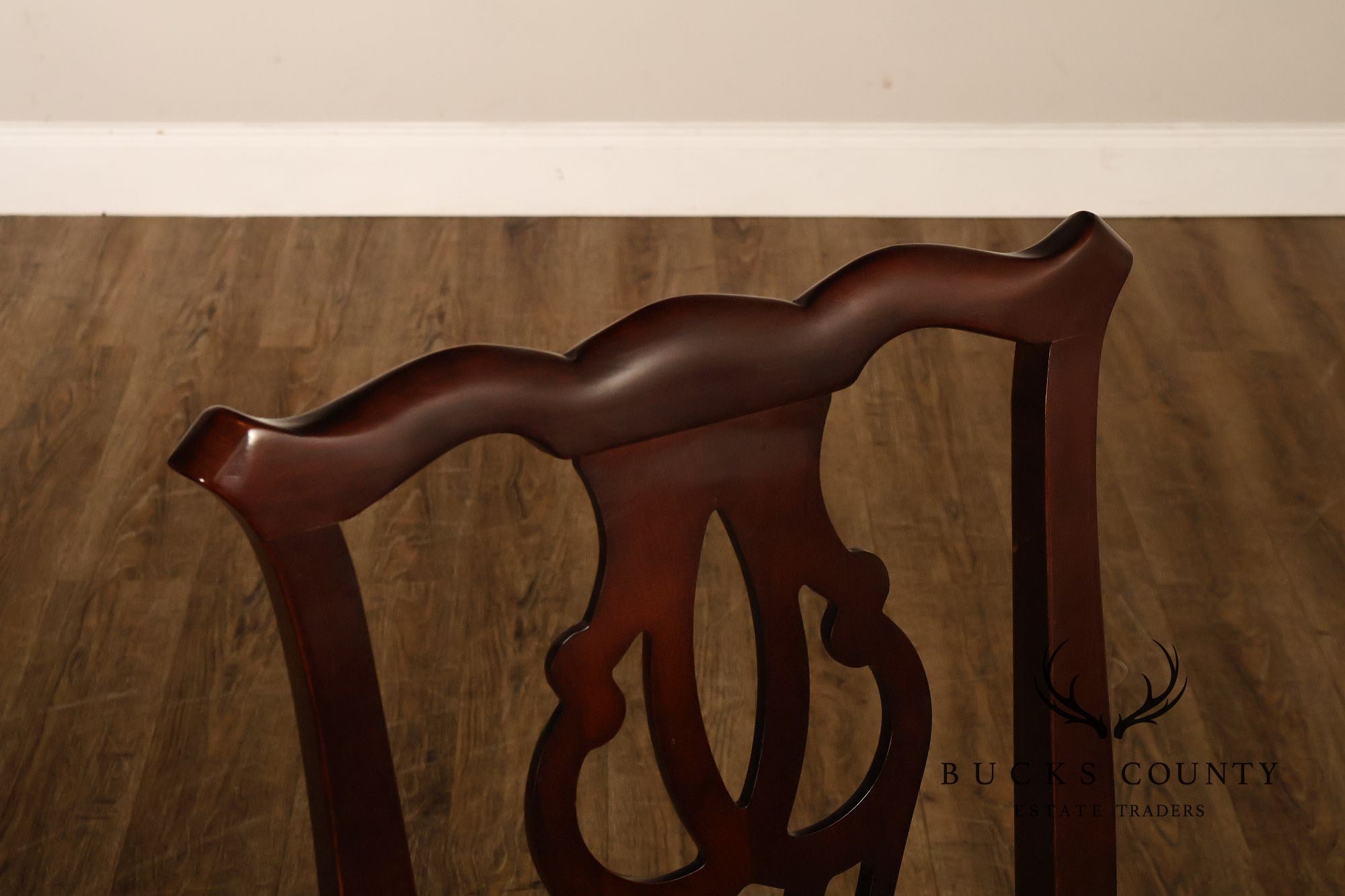 Thomasville Chippendale Style Mahogany Set Of Six Dining Chairs