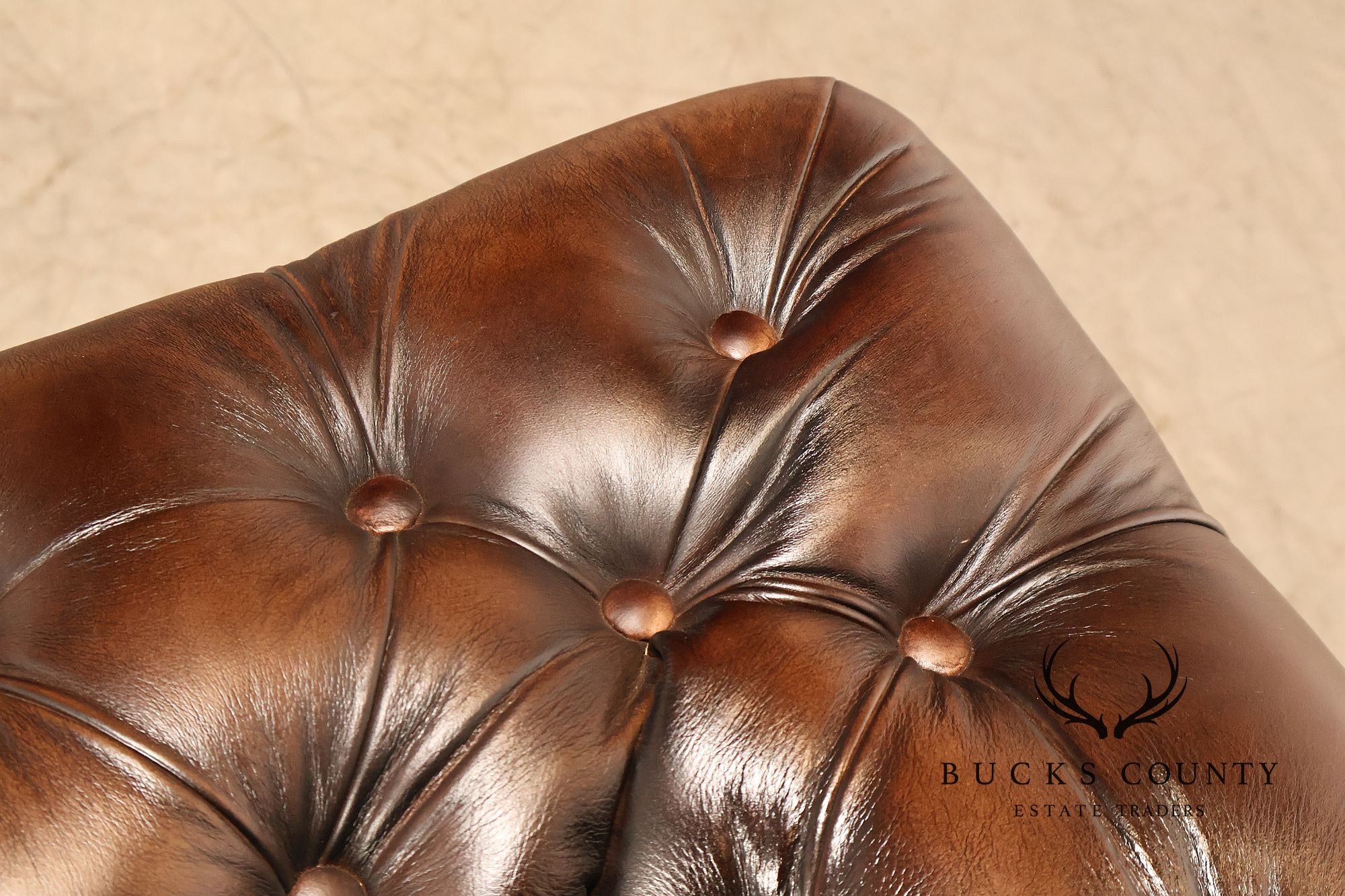 Distressed Brown Single Seater Cushion Chesterfield