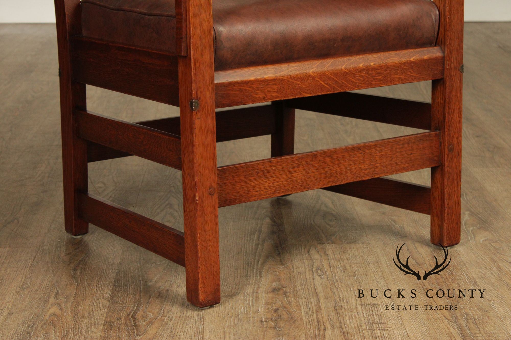 L. & J.G. Stickley Antique Mission Oak Armchair