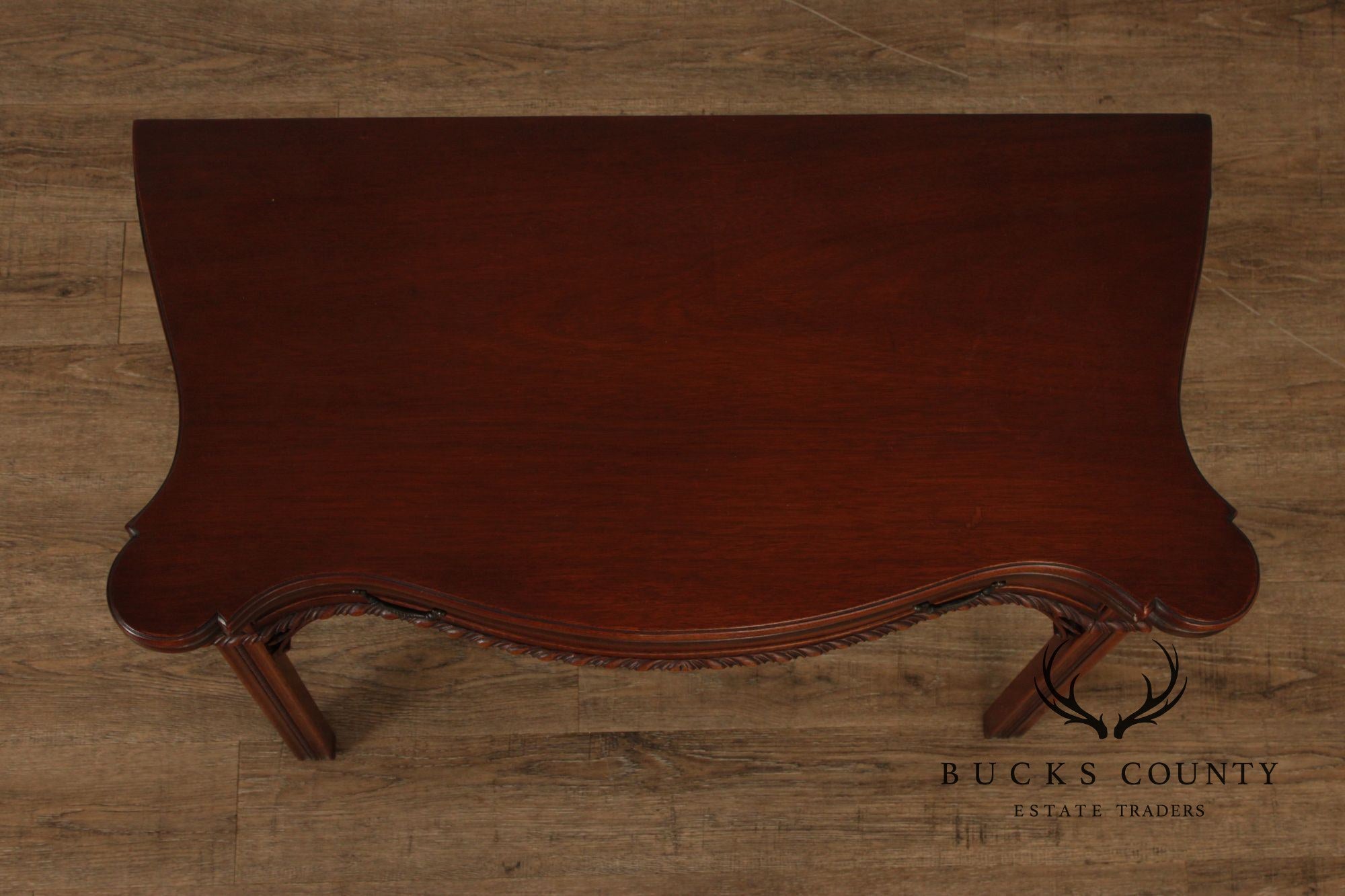 1940's Chippendale Style Mahogany Flip Top Card Table