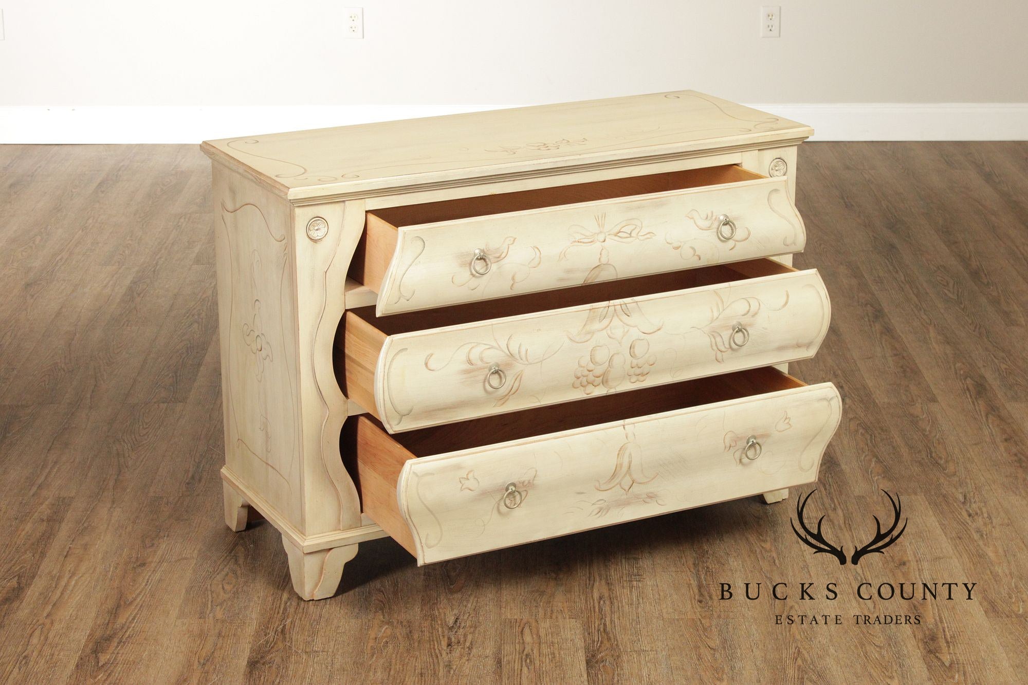 Ethan Allen 'Legacy' Paint Decorated Chest of Drawers