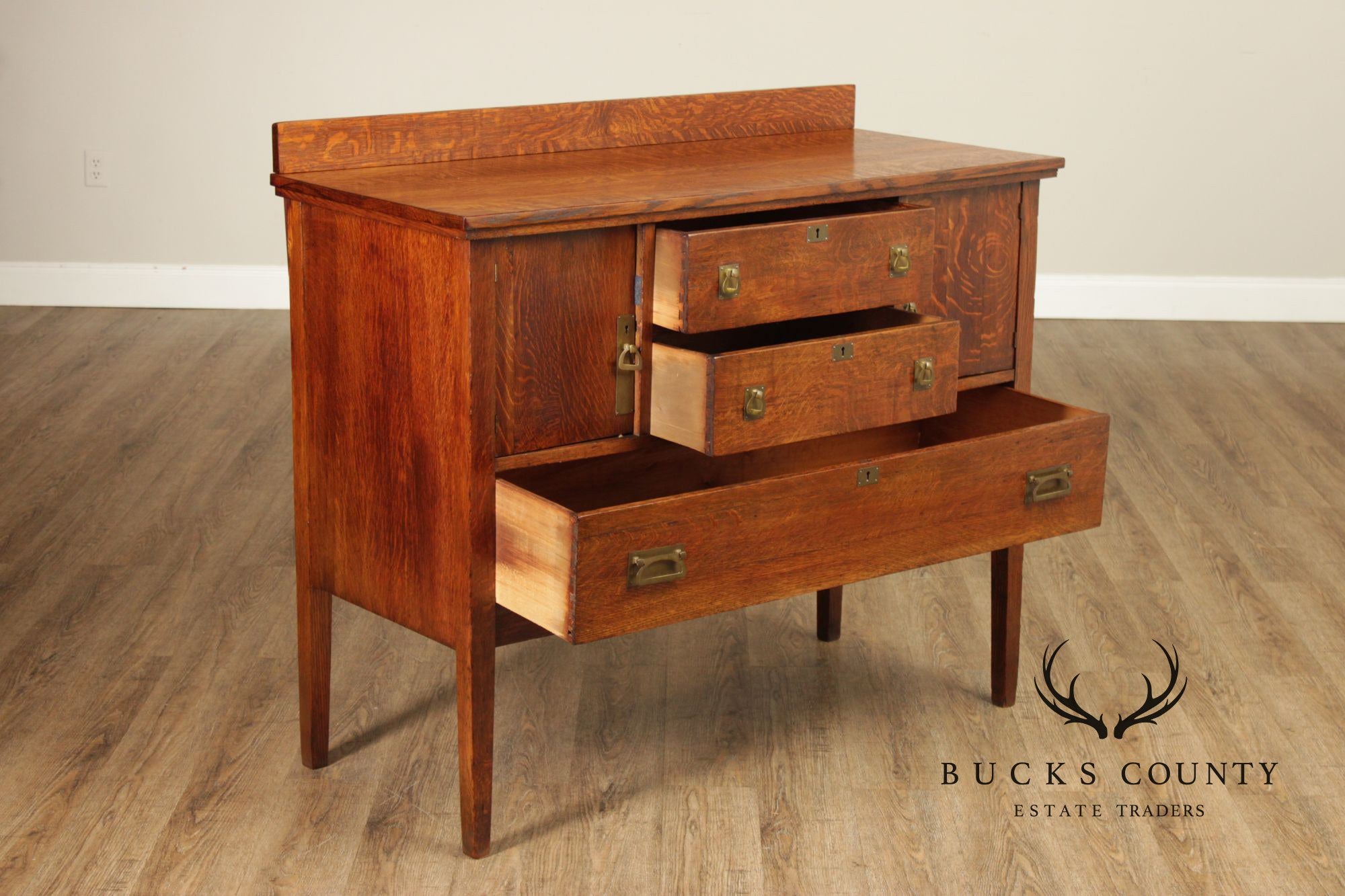 Leavens Furniture Antique Mission Oak Sideboard